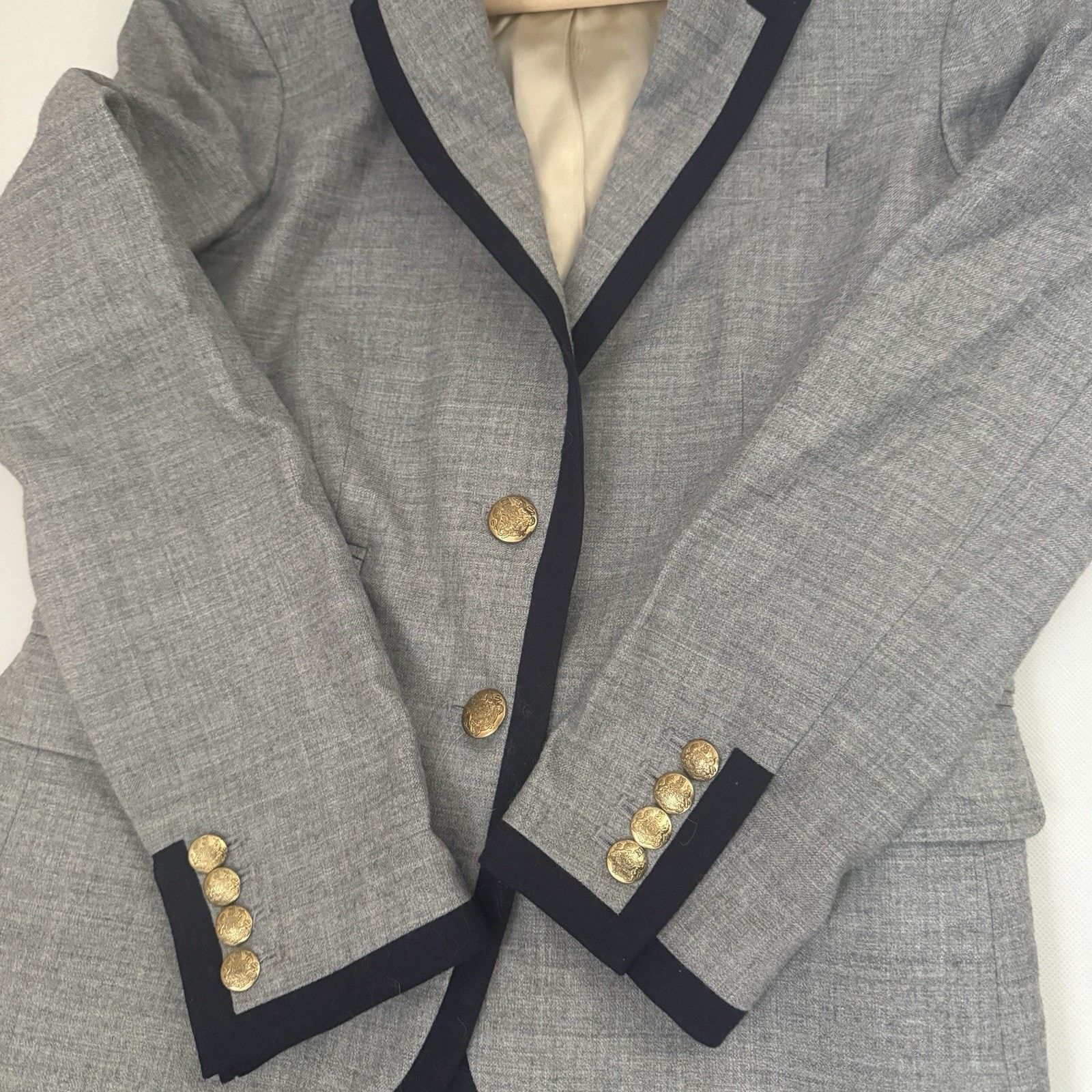 J.Crew J Crew Factory Keating Boy Button Oxford Preppy Blazer Size XS / US 0-2 / IT 36-38 - 5 Thumbnail