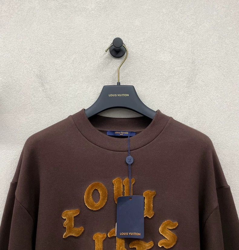 Louis Vuitton Louis Vuitton Chocolate monogram logo sweatshirt 2503-Nexta Size US XS / EU 42 / 0 - 4 Thumbnail