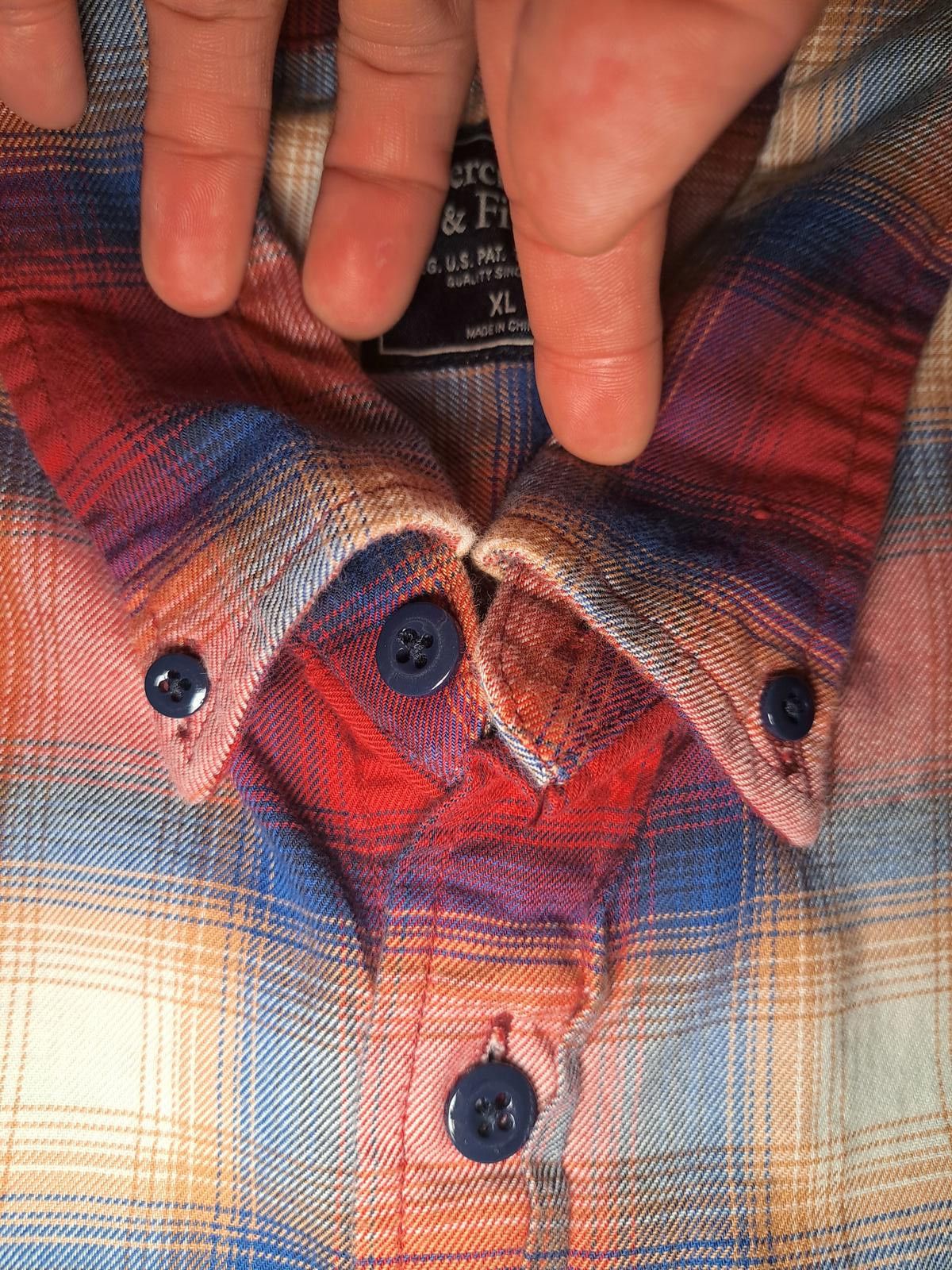 Abercrombie & Fitch Abercrombie & Fitch Long Sleeve Shirt XL Multicolor Plaid Size US XL / EU 56 / 4 - 6 Thumbnail