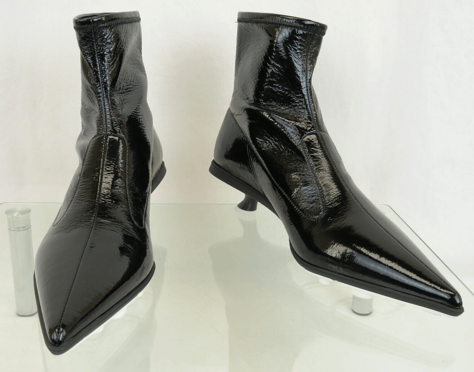 Miu Miu o1la1rc1a0724 Heeled Boot in Black Size US 7 / IT 37 - 4 Thumbnail