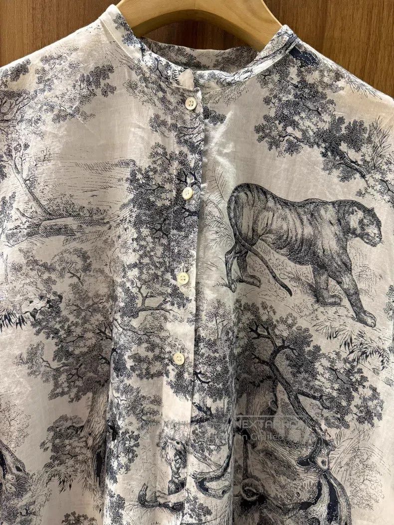 Dior Dior Jungle Series Printed Shirts Size S / US 4 / IT 40 - 4 Thumbnail
