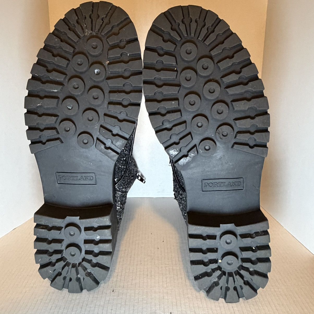 Other Portland Boot Company Combat Boots Women’s 8M Black Glitter Size US 8 / IT 38 - 4 Thumbnail