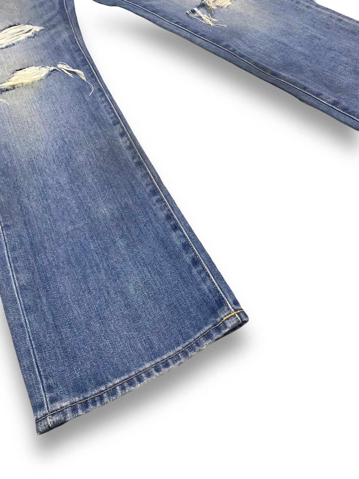 Uniqlo Vintage Uniqlo UJ Rusty Mud Wash Regular Fit Distress Jeans Size US 34 / EU 50 - 10 Thumbnail