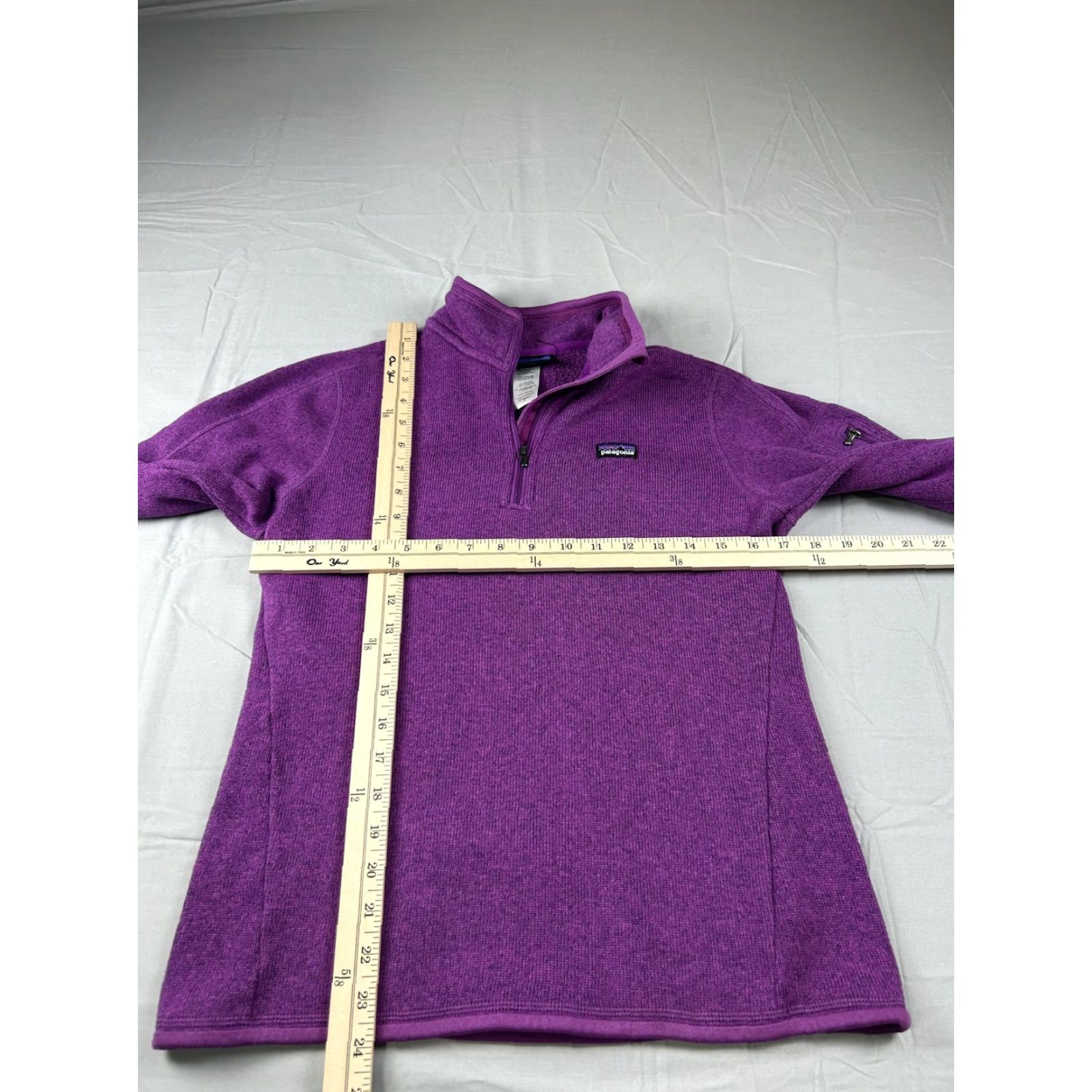 Patagonia Patagonia Sweater Womens Small Purple 1/4 Zip Fleece Pullover Raglan Sleeve Mock Neck Size S / US 4 / IT 40 - 5 Thumbnail
