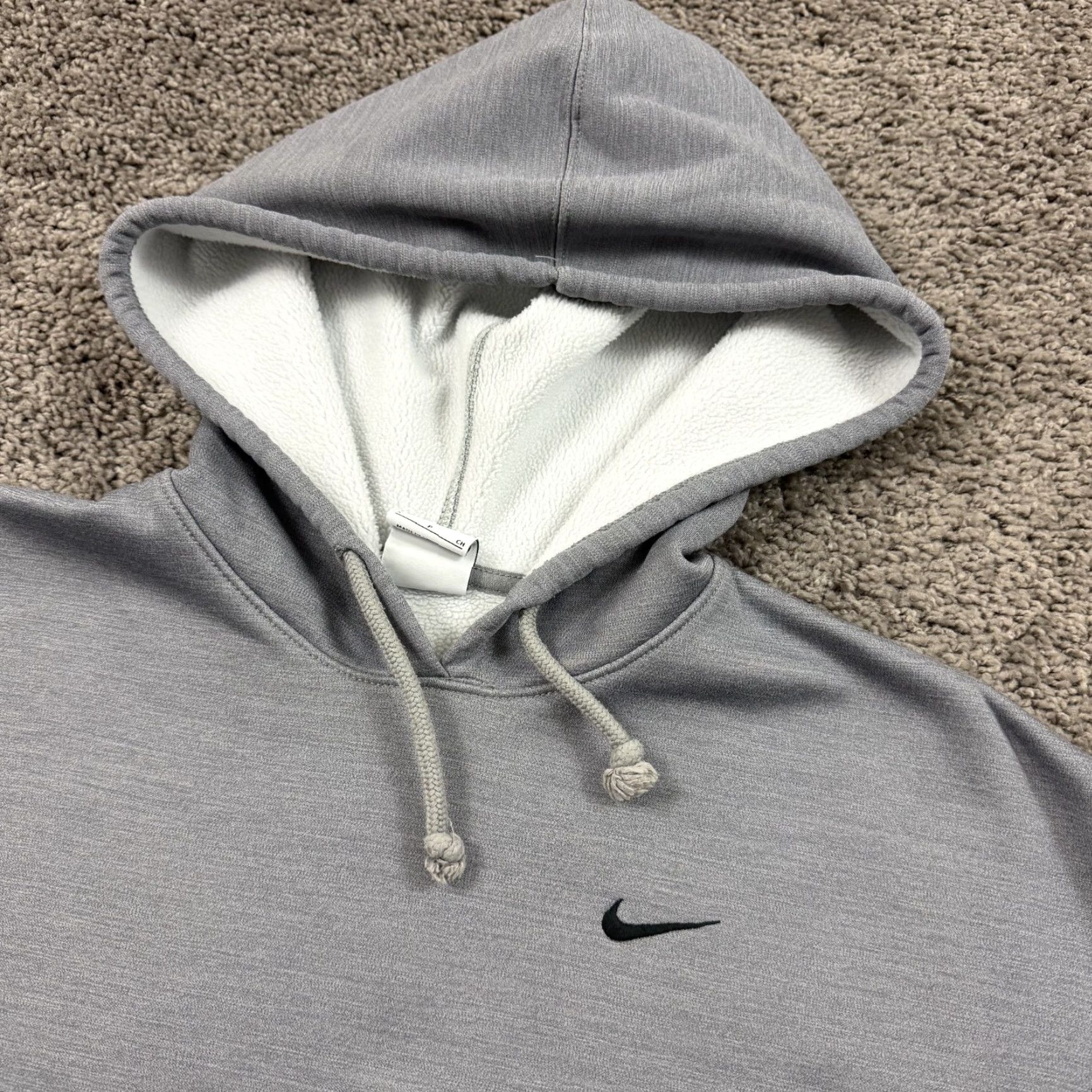 Nike Nike Hoodie Mens S Gray Therma-Fit Pullover Pockets Hooded Gym & Training 90s Style Mens Size US S / EU 44-46 / 1 - 2 Thumbnail