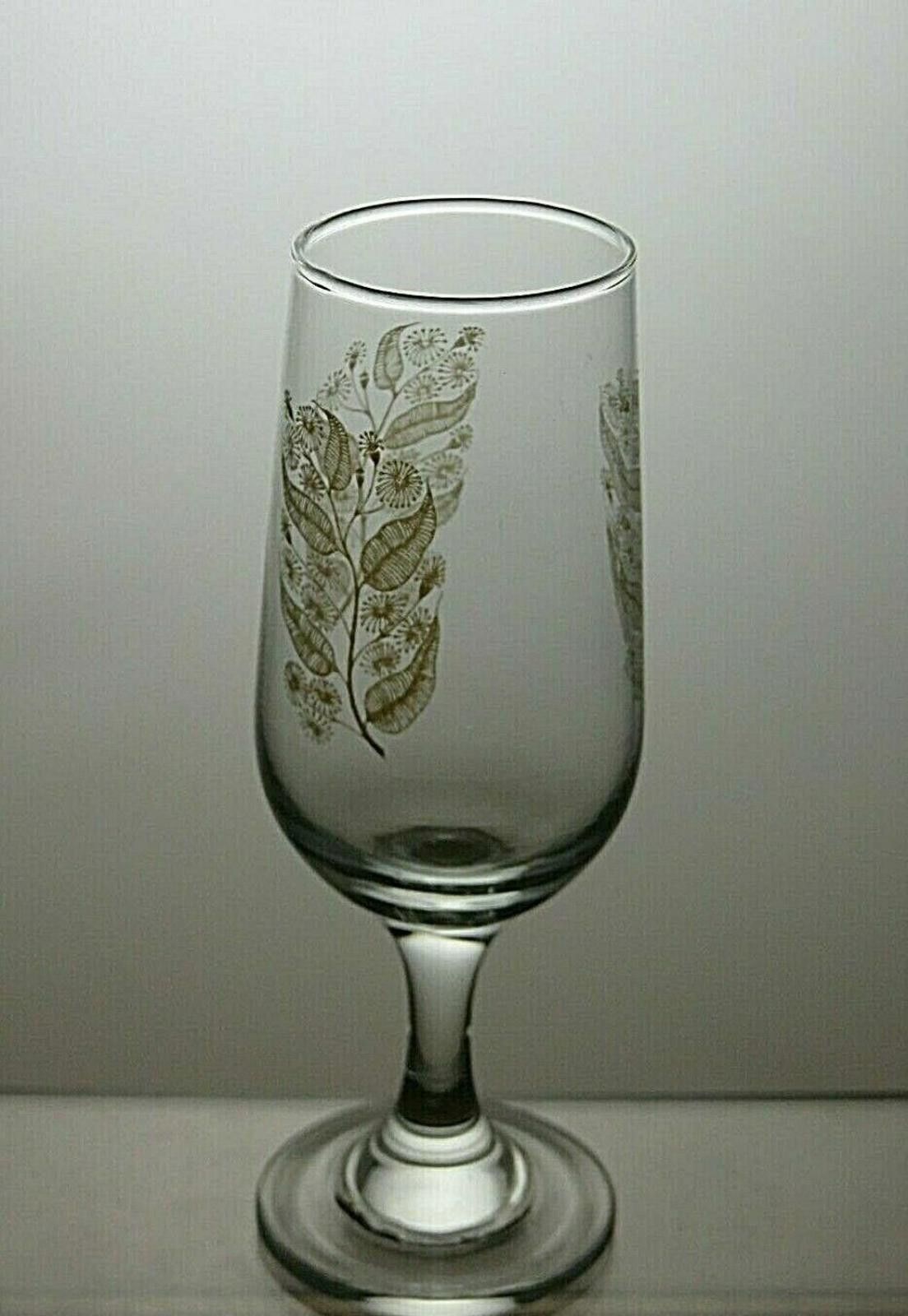 The Unbranded Brand Vintage Lead Crystal Etched Set Of 6 Sherry Glasses 5 1/8" Size ONE SIZE - 7 Thumbnail