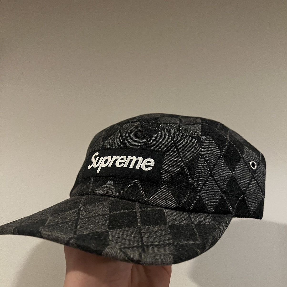 Supreme Supreme Denim Argyle Camp Cap Size ONE SIZE - 7 Thumbnail