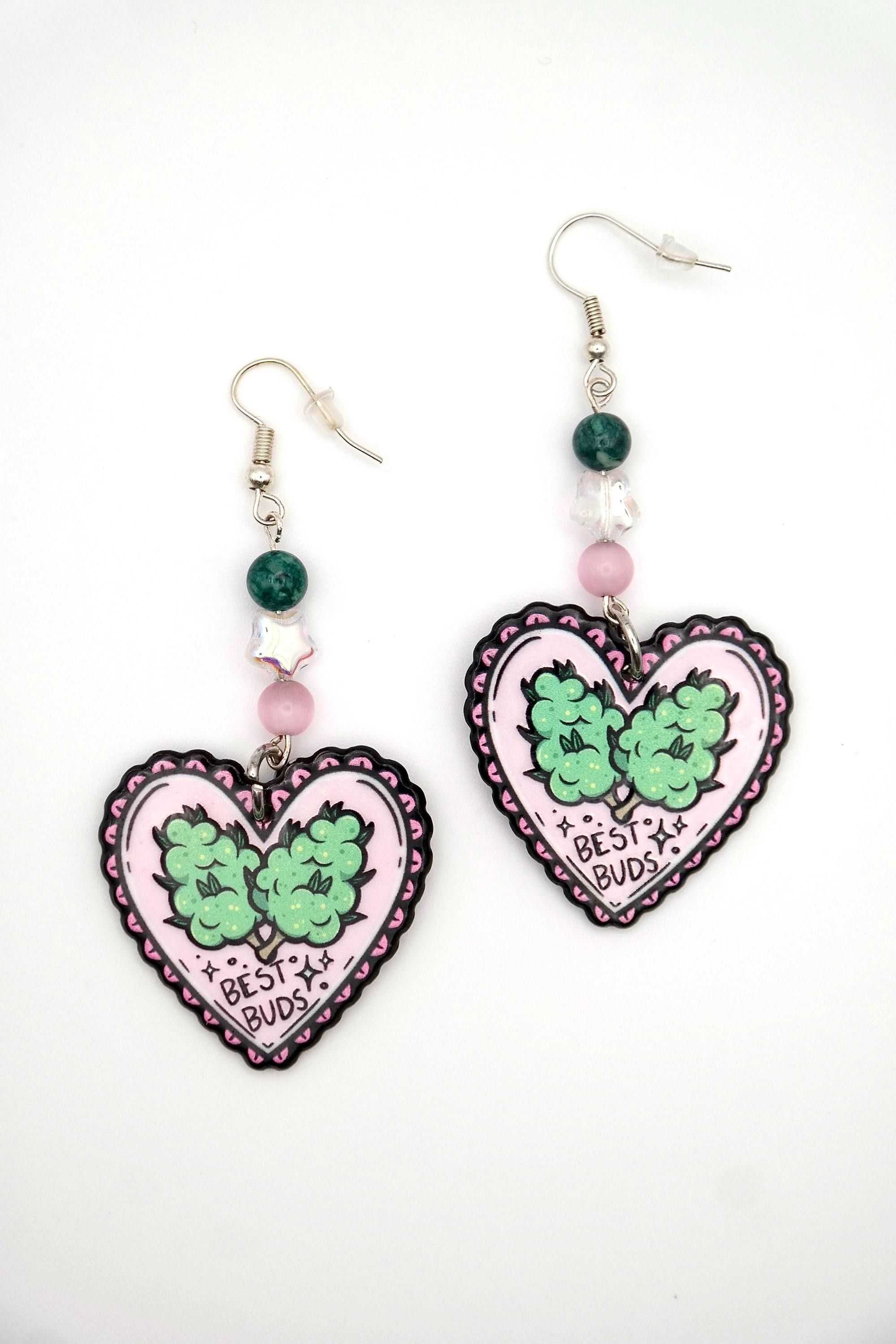 Handmade Magical 420 Flower Earrings Size ONE SIZE - 6 Thumbnail