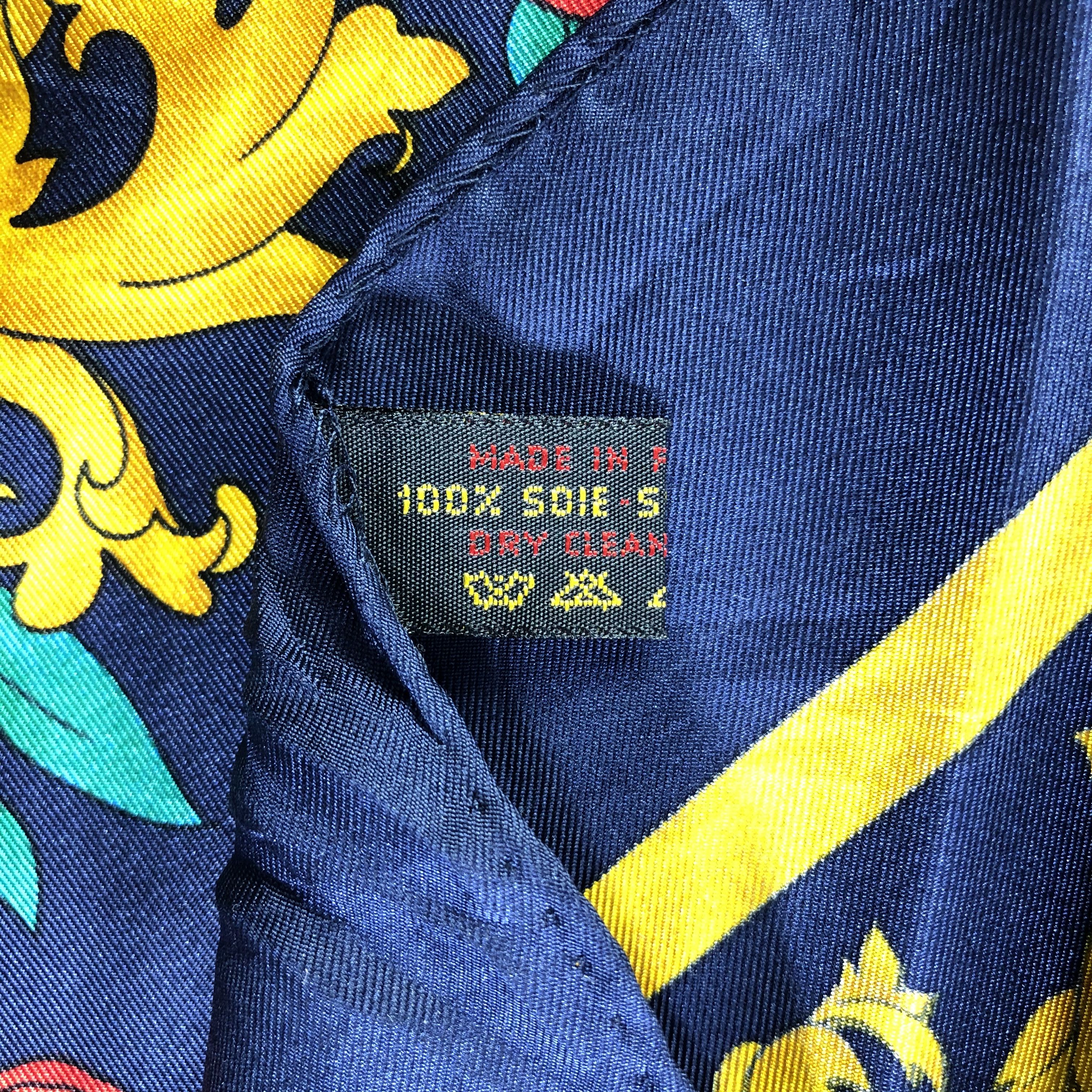 Vintage Vintage Eric Provent Silk Scarf Size ONE SIZE - 5 Thumbnail