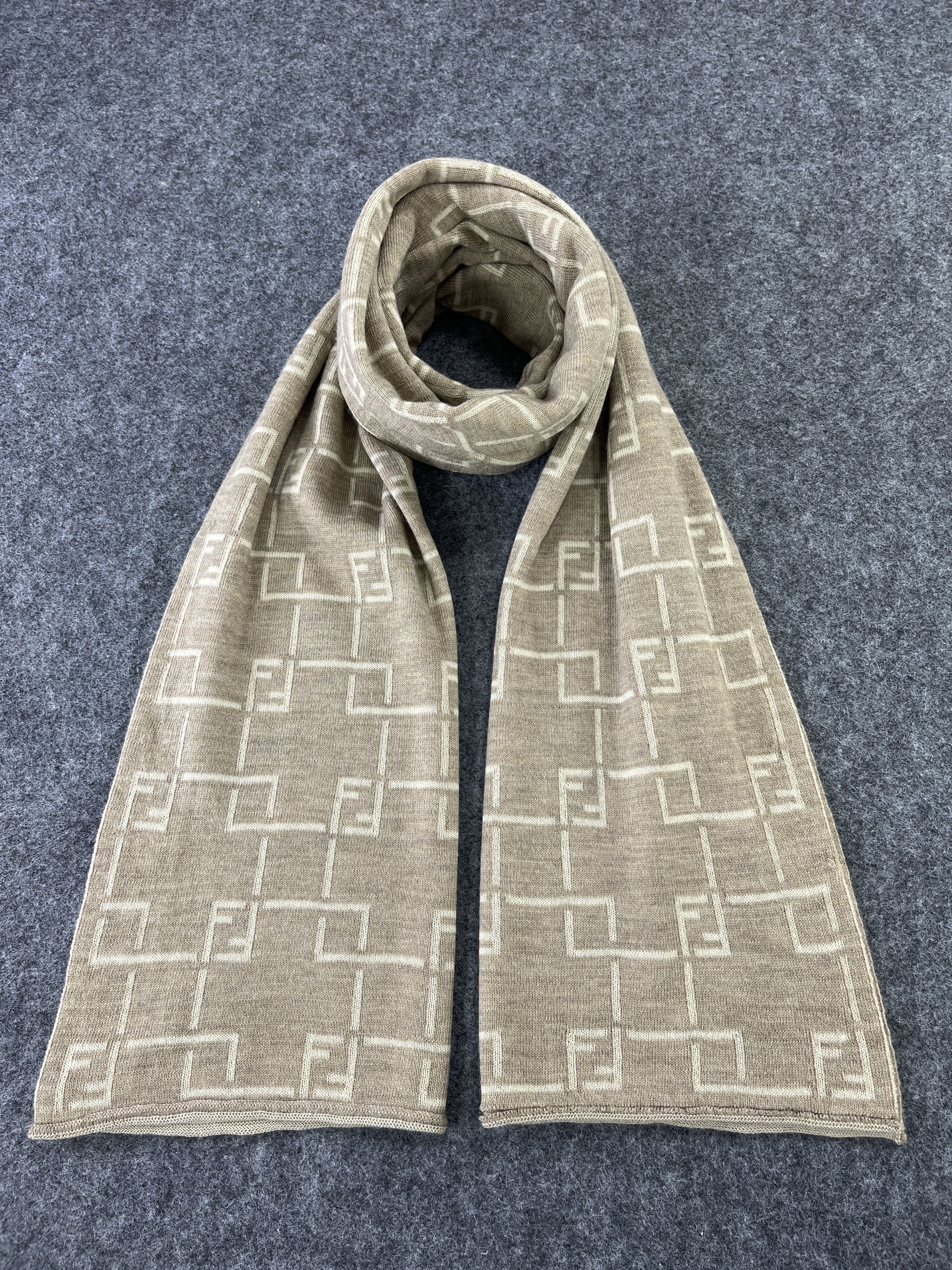 Vintage Fendi Scarf / Muffler / Neckwear T252
