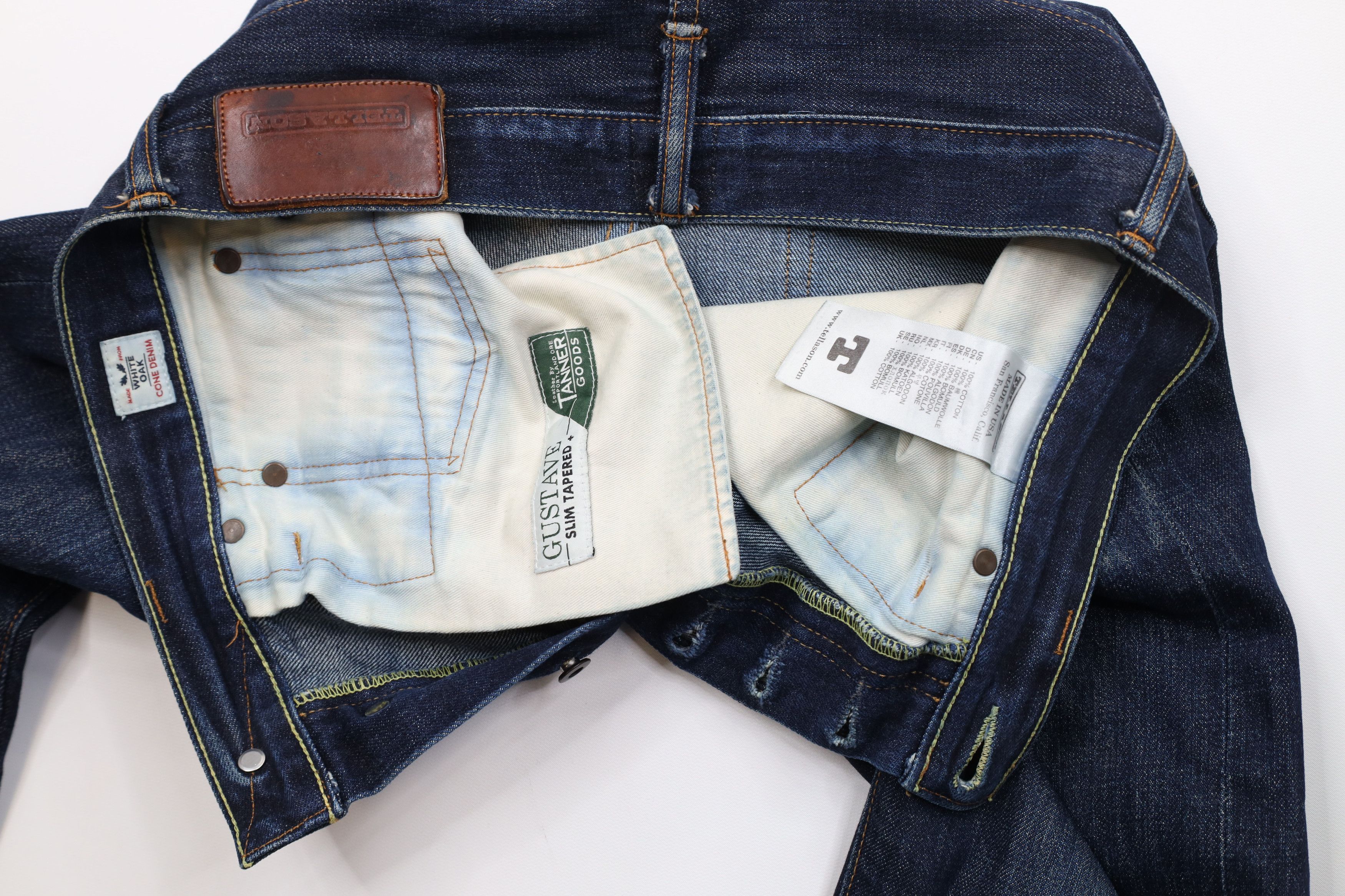 Tellason Tellason Cone Selvedge Denim Gustave Slim Tapered Jeans USA Size US 30 / EU 46 - 9 Thumbnail