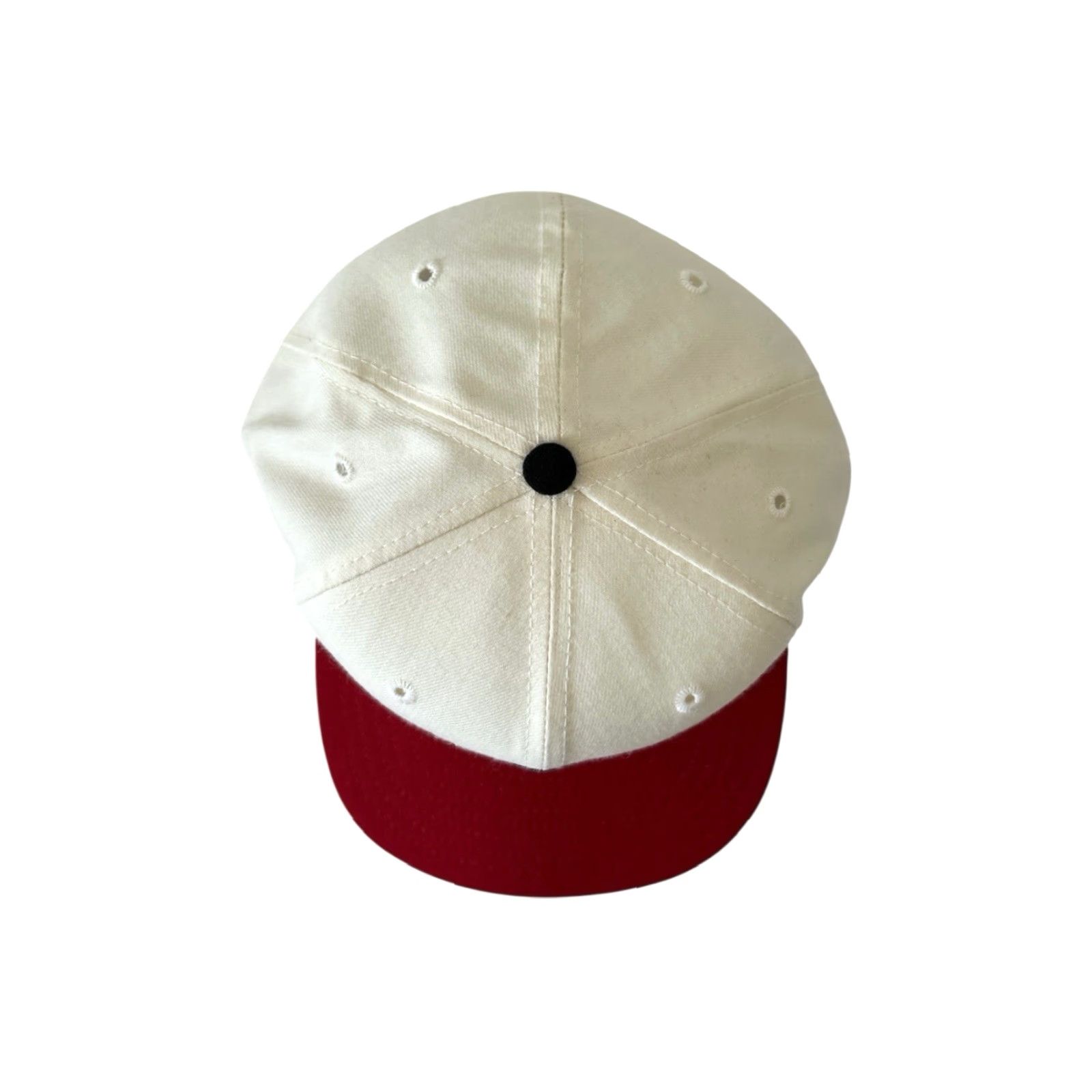 New Era VINTAGE New Era Baseball Cap Wool Ohio Pro Model fitted 7 1/2 NWOT Deadstock USA Mens White Red OH Gothic Embroidered 90s Cap Size ONE SIZE - 5 Thumbnail