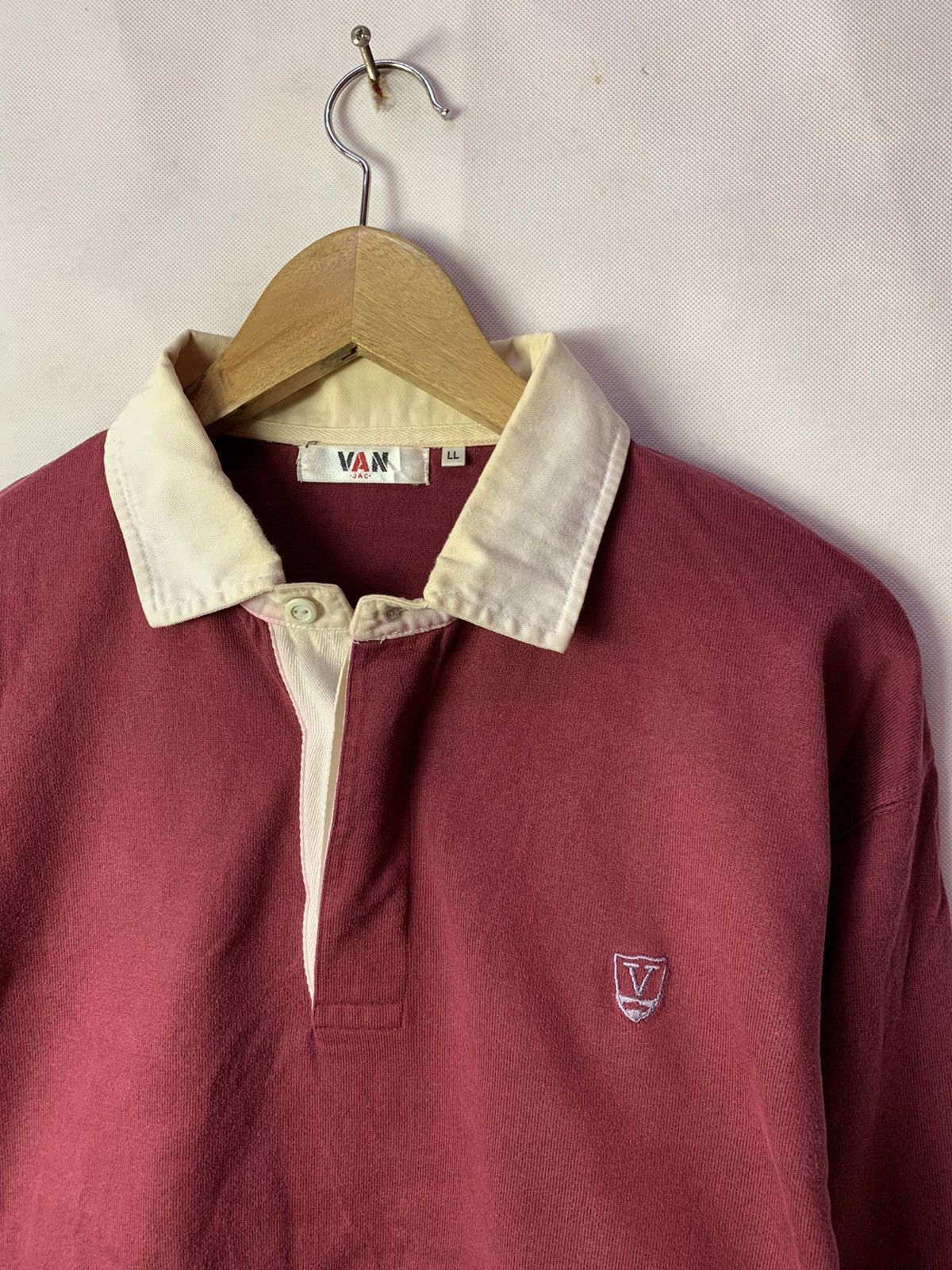 Japanese Brand 🔥 Van Jac Sports Polo Rugby Tee Size US XL / EU 56 / 4 - 2 Thumbnail
