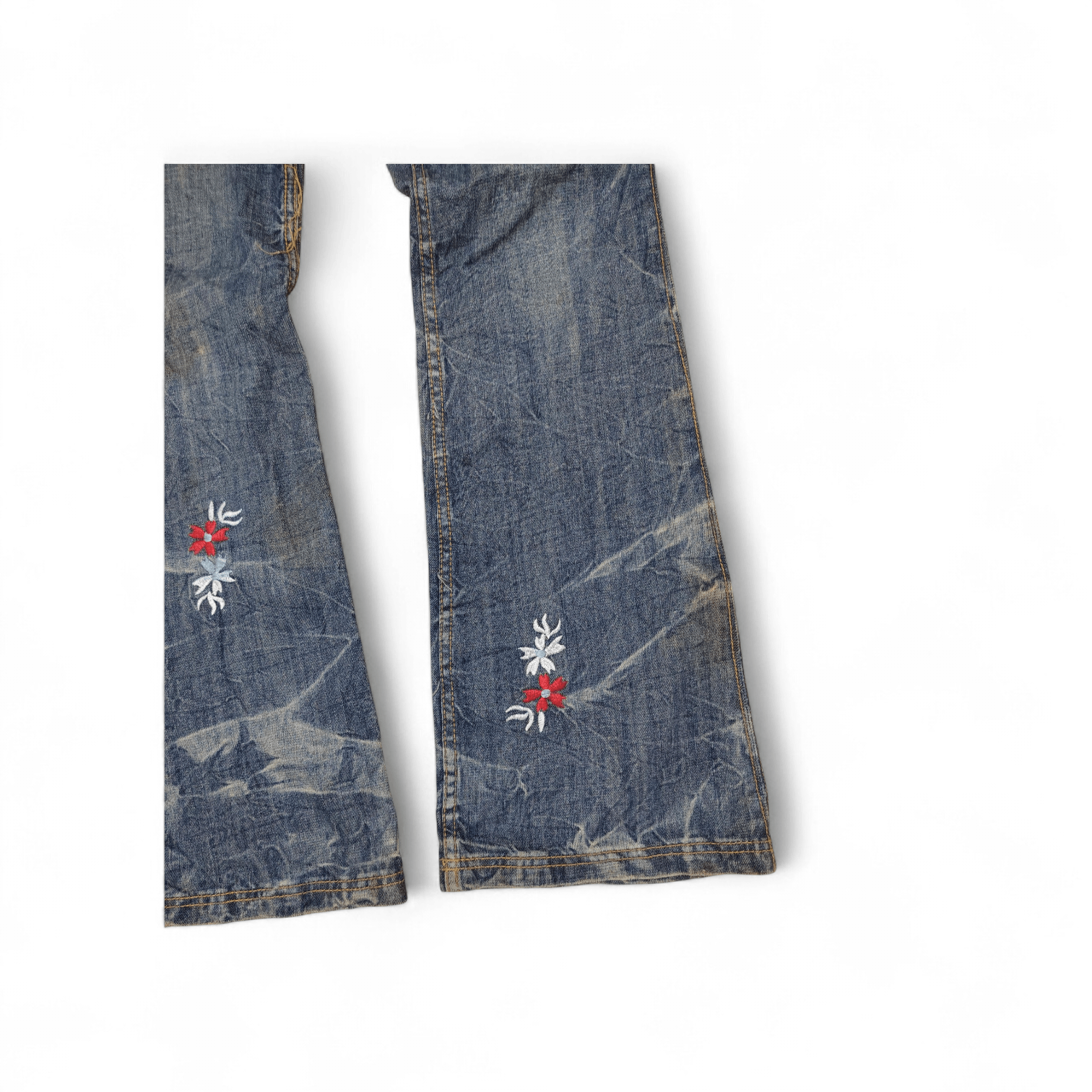 Antik Denim Vintage Y2K Antik Denim Embroidered Tiger & Dragon Flare Size US 30 / EU 46 - 4 Thumbnail