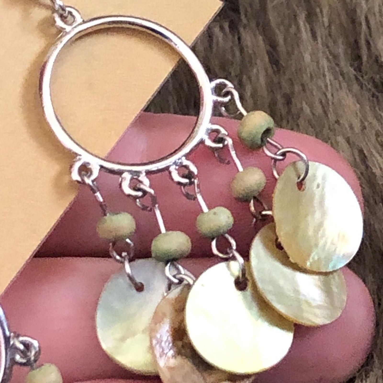 Vintage Vintage repurpose natural shell earrings Size ONE SIZE - 3 Thumbnail