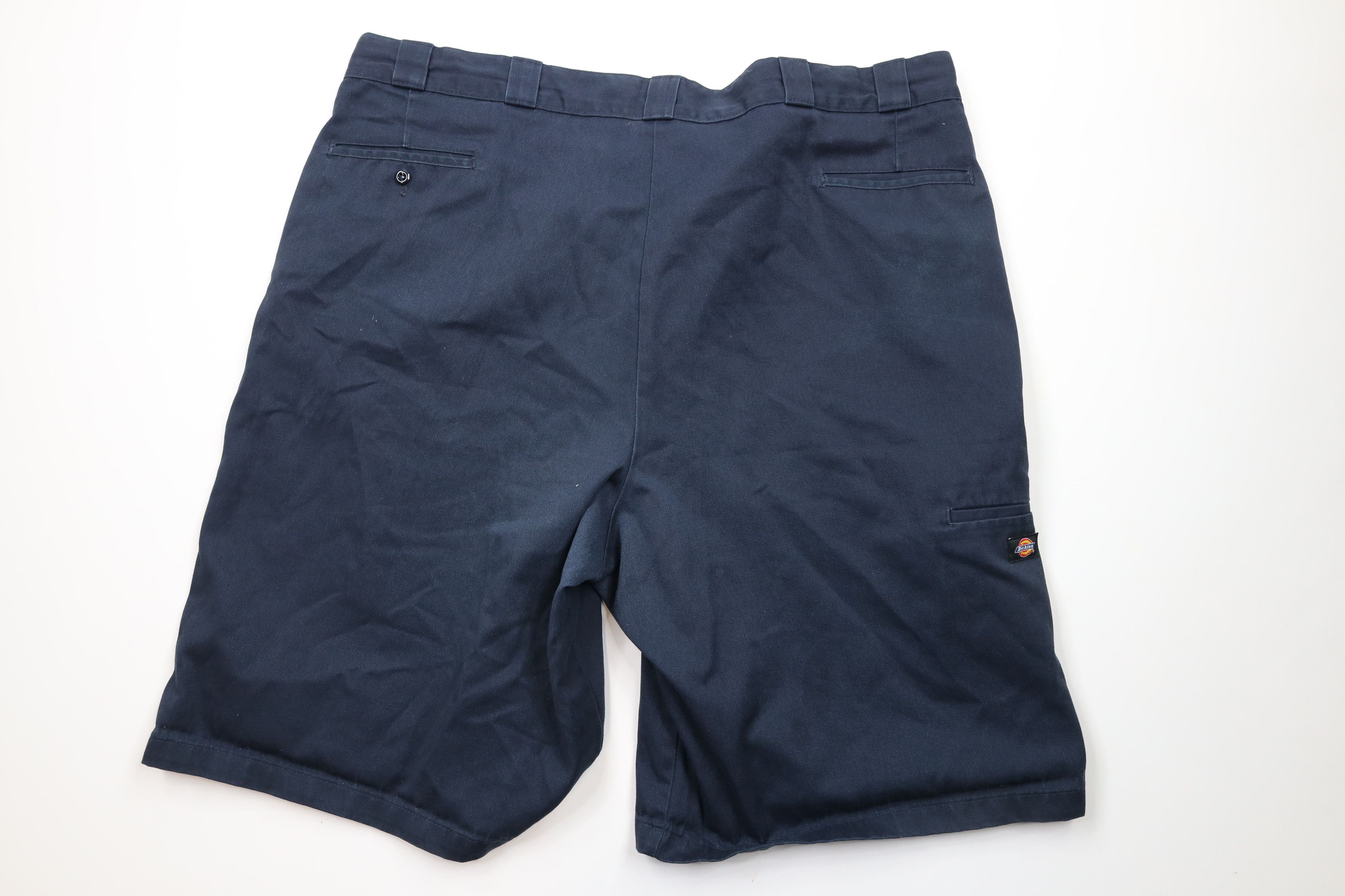 Dickies × Vintage Vintage Dickies Spell Out Workwear Mechanic Shorts Navy Blue Size US 44 / EU 60 - 11 Thumbnail