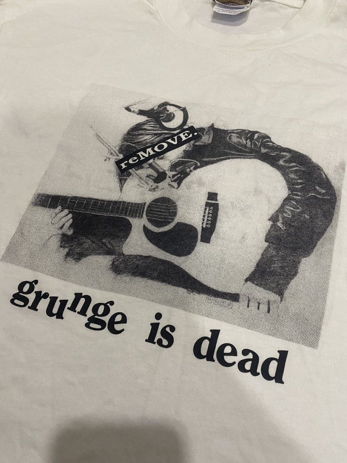 Band Tees × Vintage Vintage grunge is dead Kurt Cobain Size L | Grailed