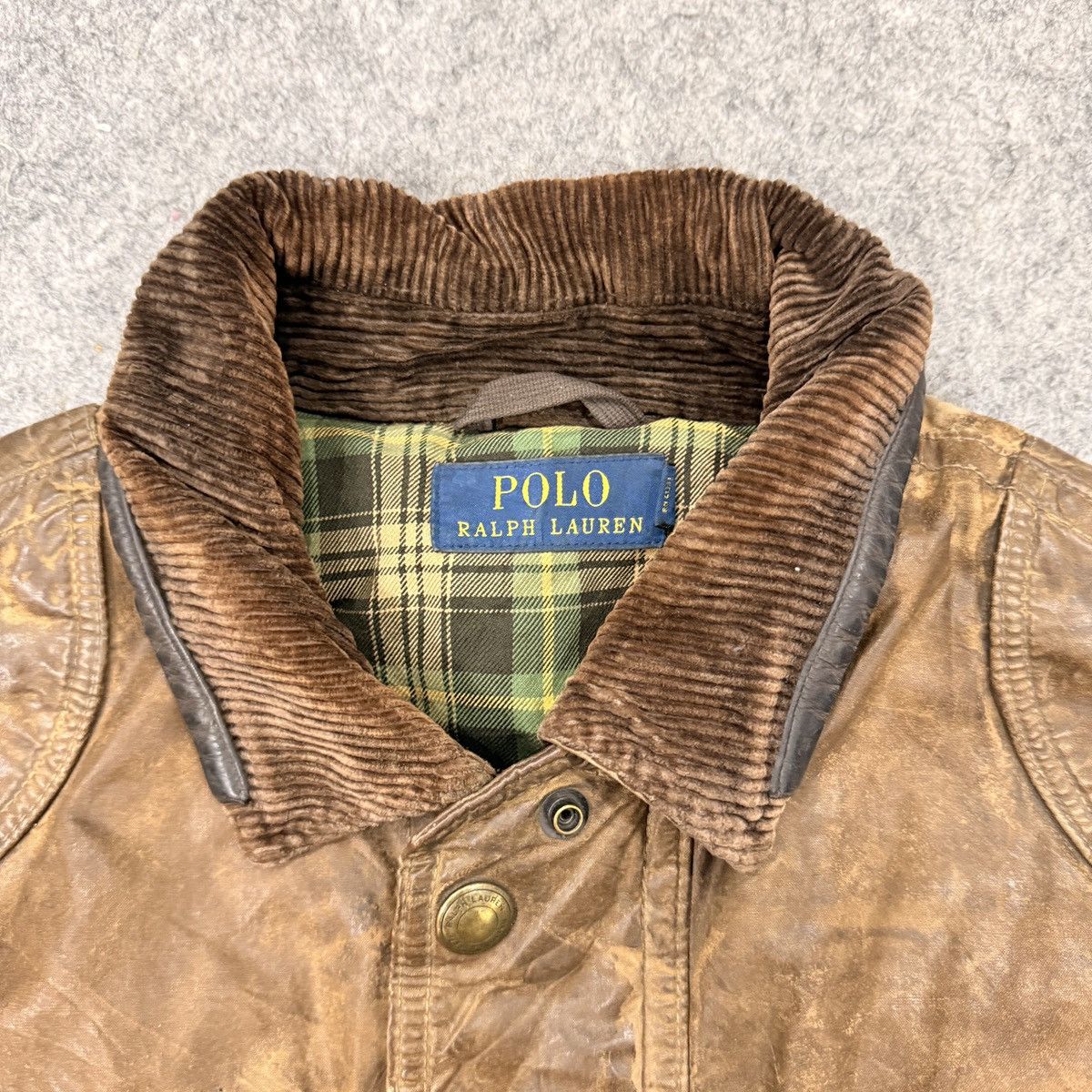 Polo Ralph Lauren 90🔥 vintage polo ralph lauren brown wax jacket Size US S / EU 44-46 / 1 - 3 Thumbnail