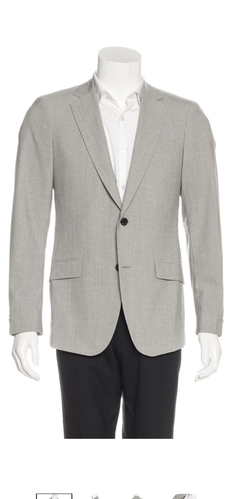 Theory $650 Theory Grey Virgin Wool Blazer Sport Coat 40R Size 40R - 1 Thumbnail