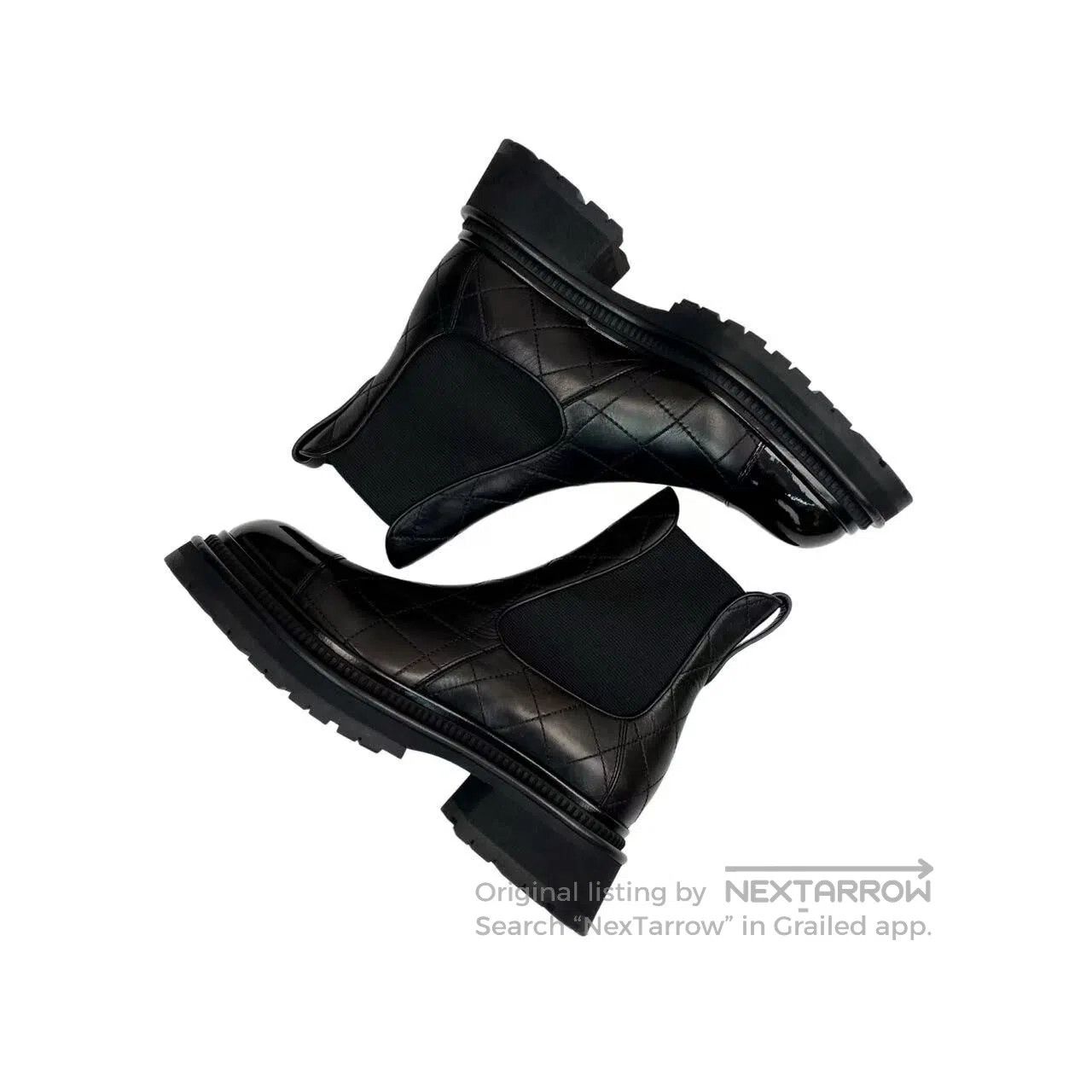 Chanel Chanel 23a Chelsea diamond plaid booties| Size US 7.5 / IT 37.5 - 5 Thumbnail