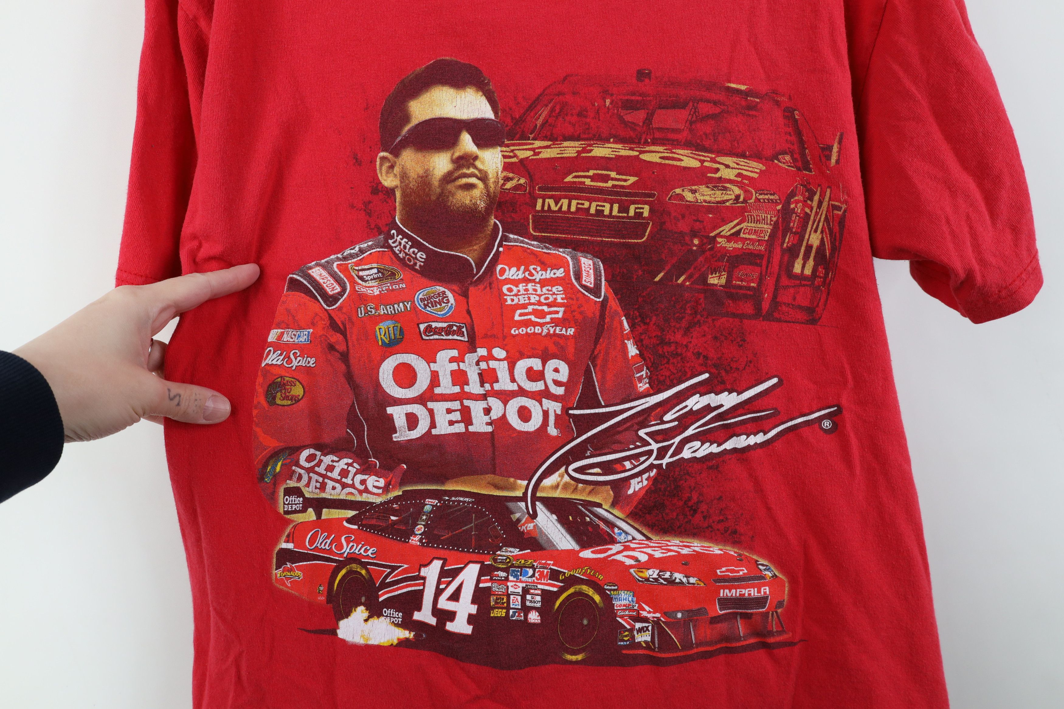 Vintage Vintage Y2K NASCAR Stewart Racing All Over Print T-Shirt Size US M / EU 48-50 / 2 - 4 Thumbnail