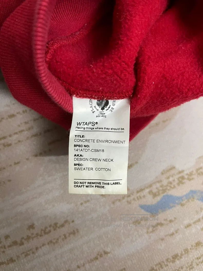 Wtaps Wtaps Red hoodie Size US M / EU 48-50 / 2 - 7 Thumbnail