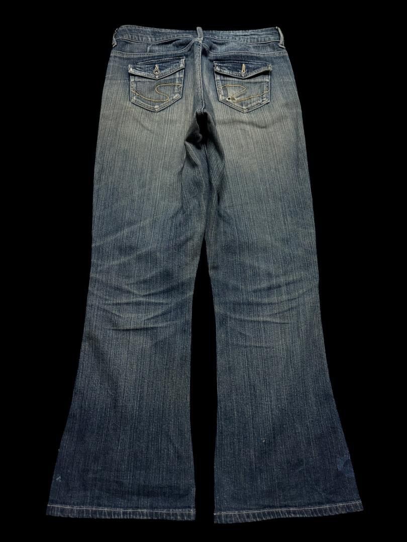 Japanese Brand INSANE 90s Japanese Theoria Bell Bottom Rusty Distress Hard Size US 30 / EU 46 - 14 Thumbnail