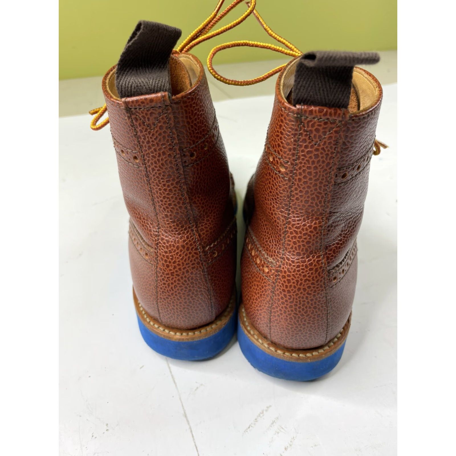 Mark McNairy VINTAGE Mark McNairy Bootie Boots Leder Scotch Grain Braun Unisex US 8 UK 6 Leather Upper Leather Brown 40.5 40 40,5 Saucony? Size US 8 / EU 41 - 7 Thumbnail