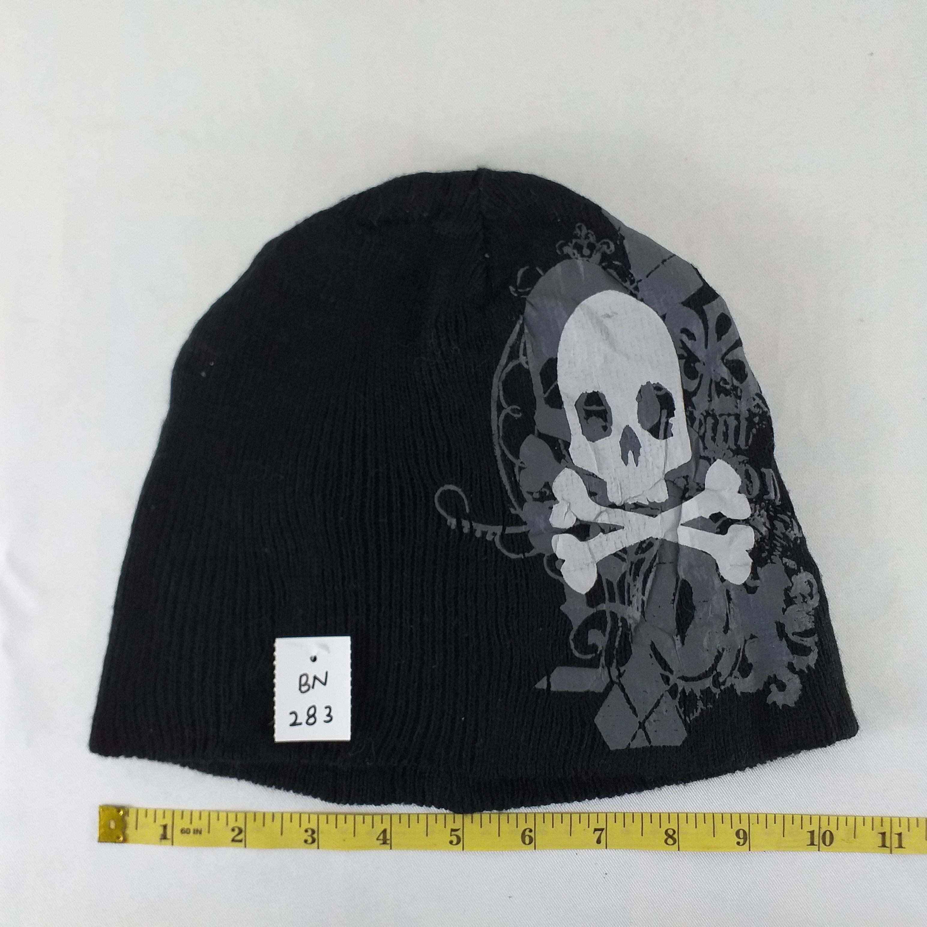 Japanese Brand Printed Skulls Design Snow Cap Hat Beanie BN283 Size ONE SIZE - 4 Thumbnail