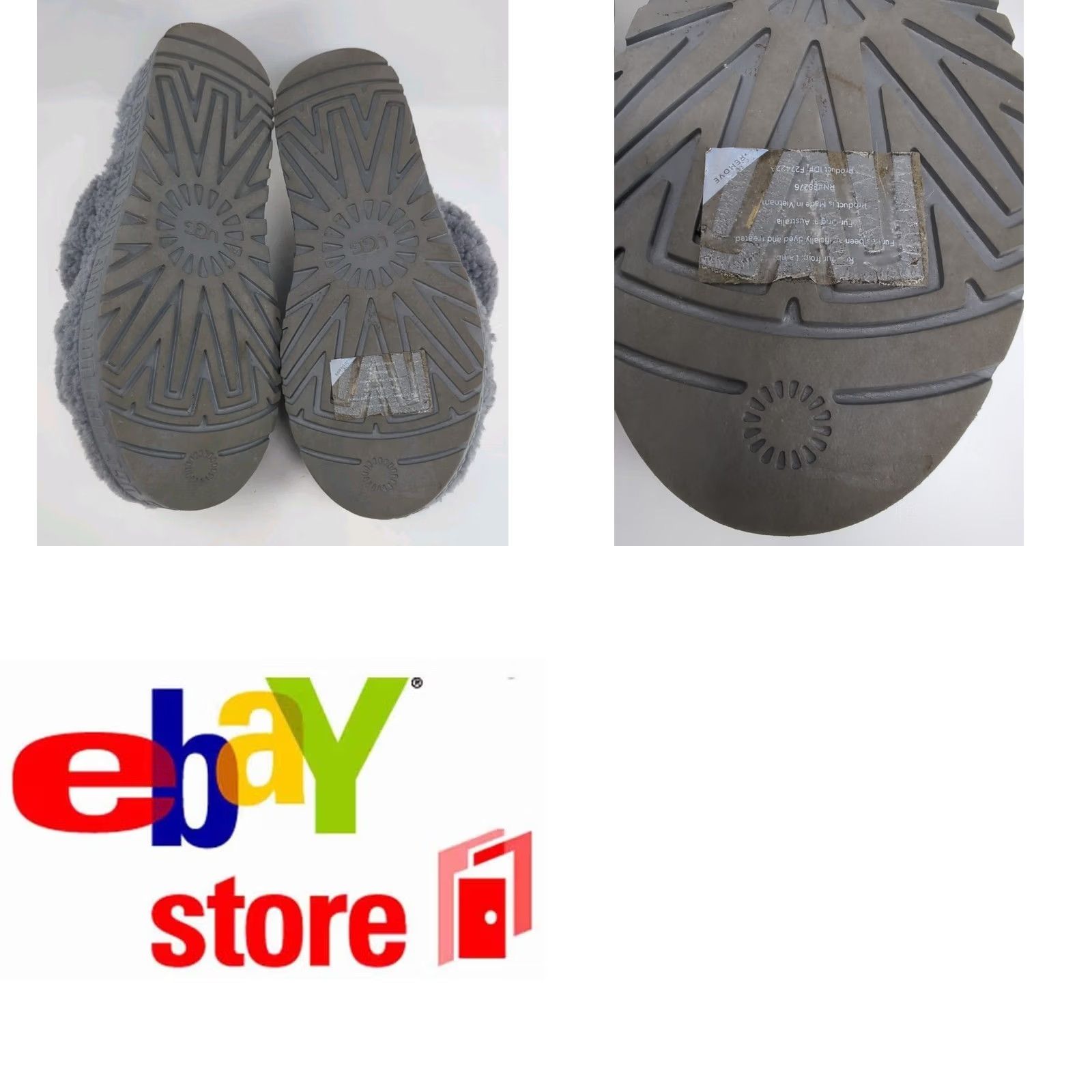 Ugg UGG Oh Fluffita Platform Slipper Women’s Size 12 43 Grey Shearling Strap Back Slides Size US 12 / IT 42 - 8 Thumbnail