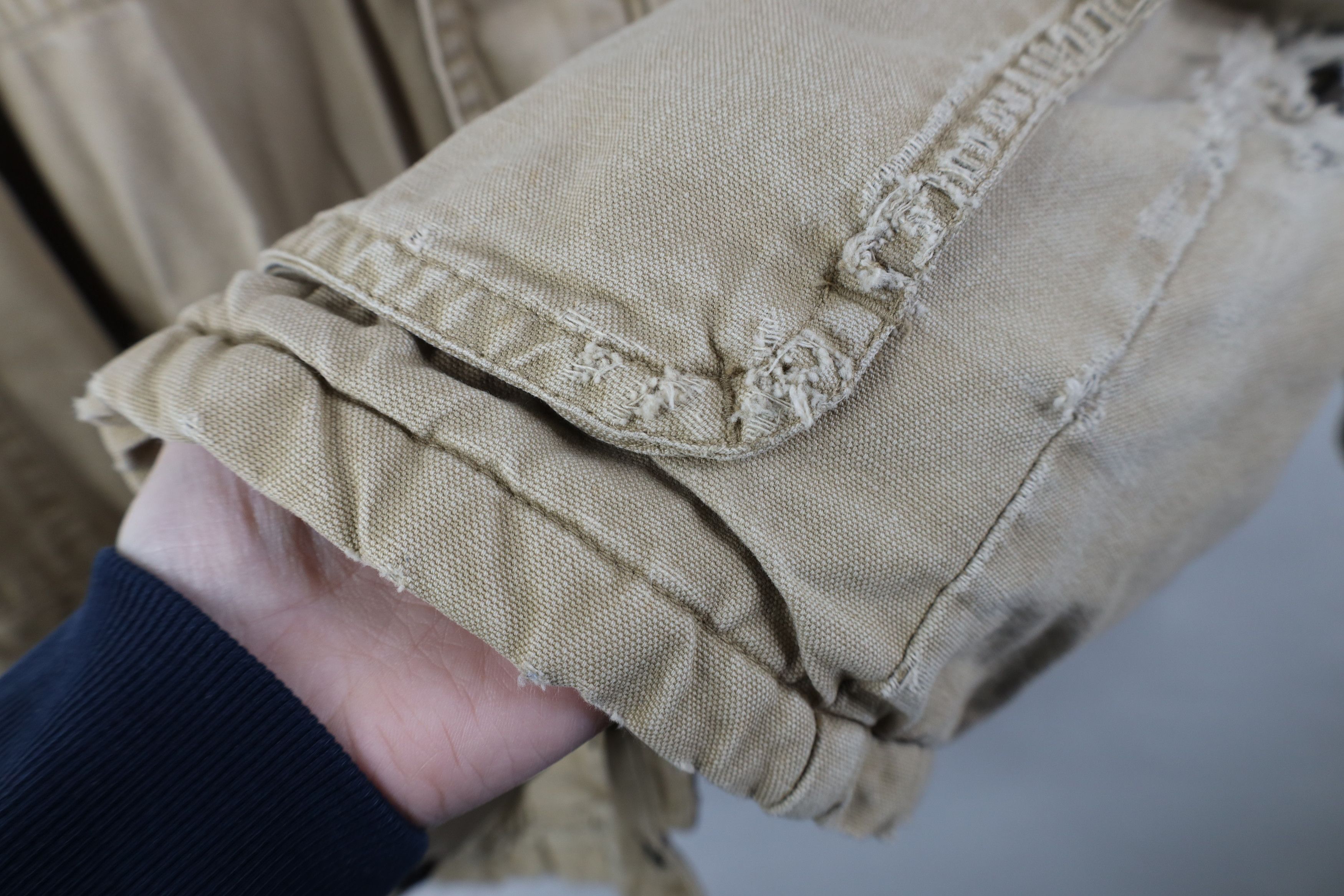 Vintage Vintage 90s Streetwear Flannel Lined Canvas Parka Jacket Size US L / EU 52-54 / 3 - 5 Thumbnail