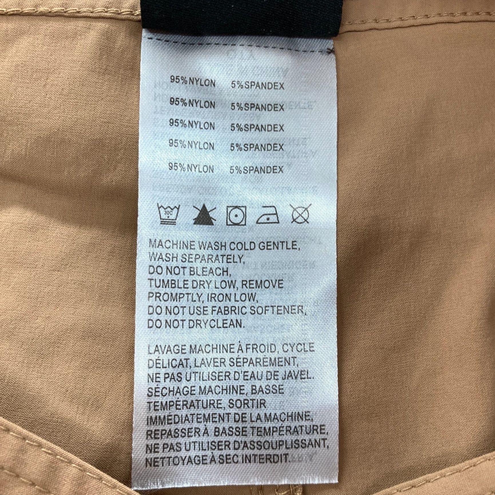 Vintage Pudolla Mens 3XL Brown Nylon Stretch Cargo Hiking Pants Outdoors NWT Size US 39 - 6 Thumbnail