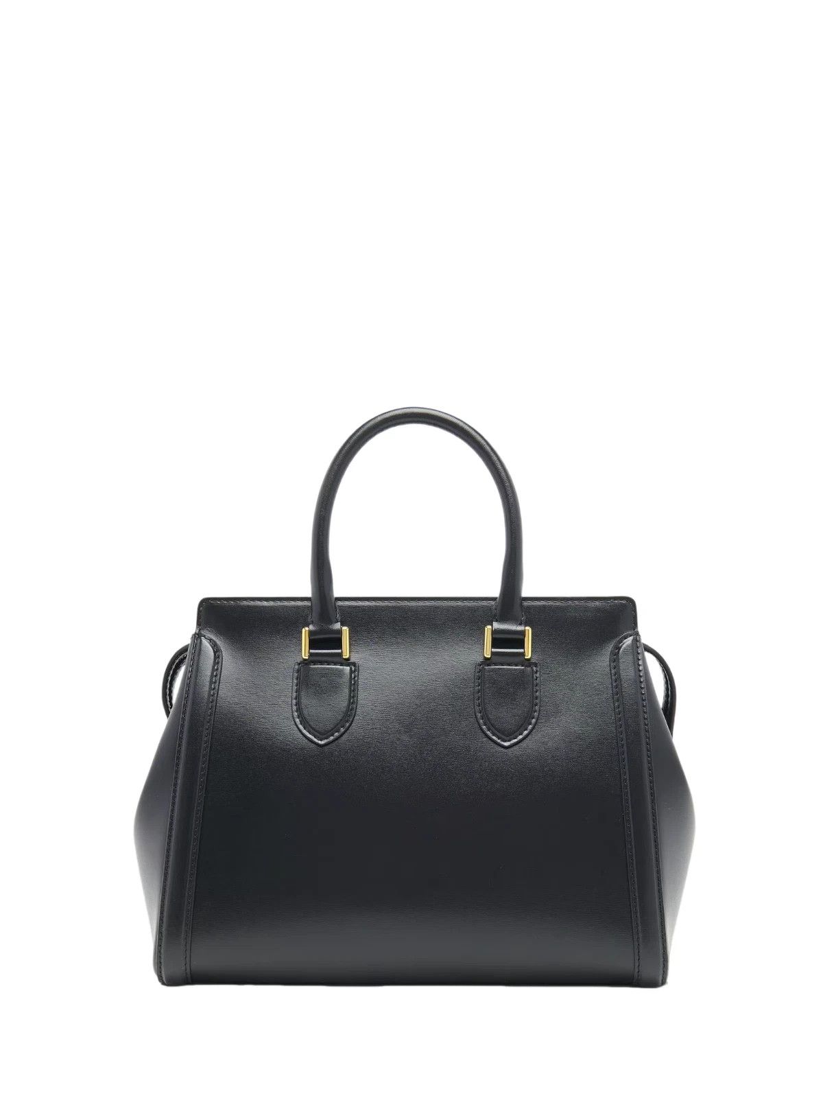 McQ Alexander McQueen ALEXANDER MCQUEEN Birdee Black Leather Top Handle New Size ONE SIZE - 4 Thumbnail