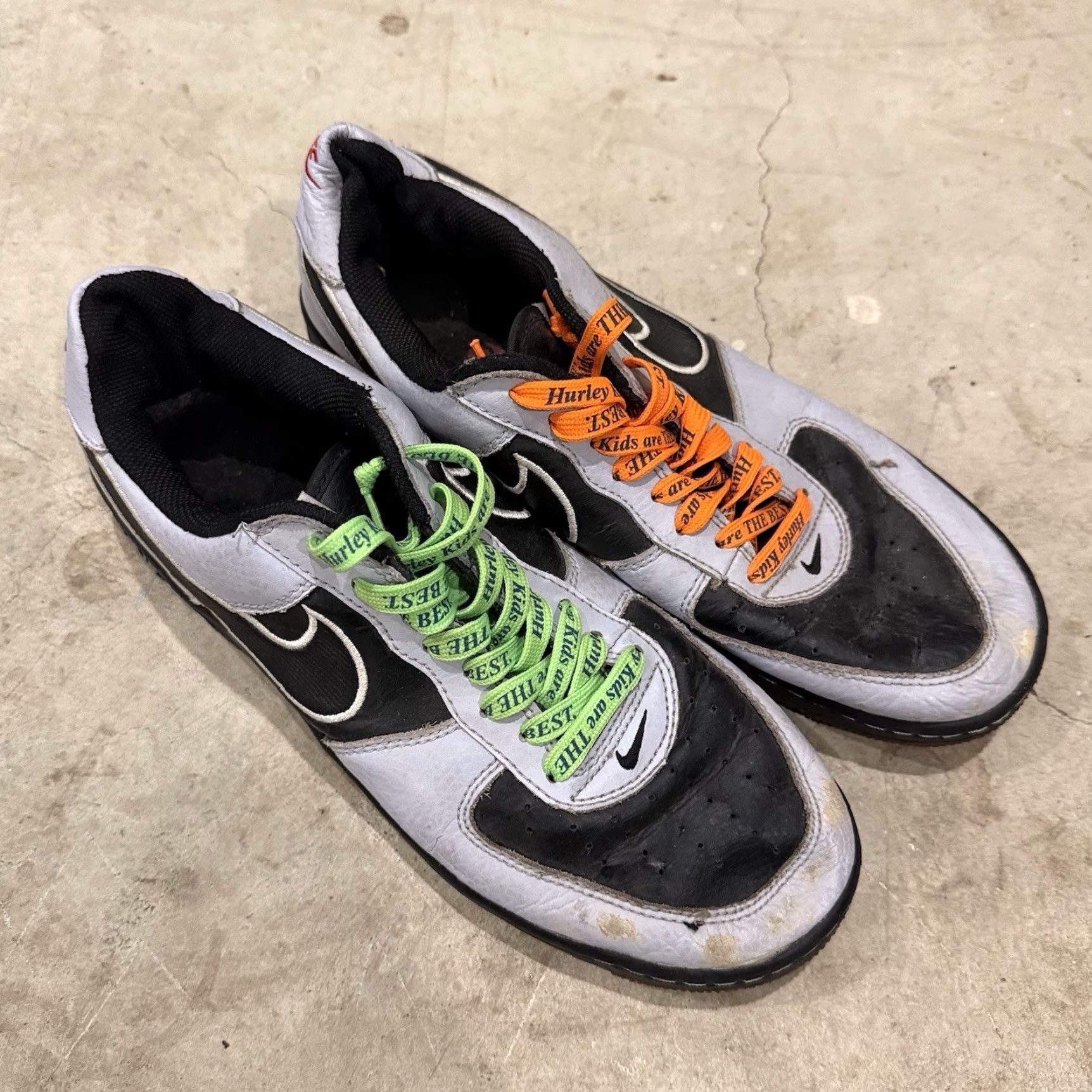 Nike VINTAGE Nike Air Force 1 Stealth Black Mens 12 306353-006 RARE Euro Exclusive Athletic Sneaker Size ONE SIZE - 2 Thumbnail