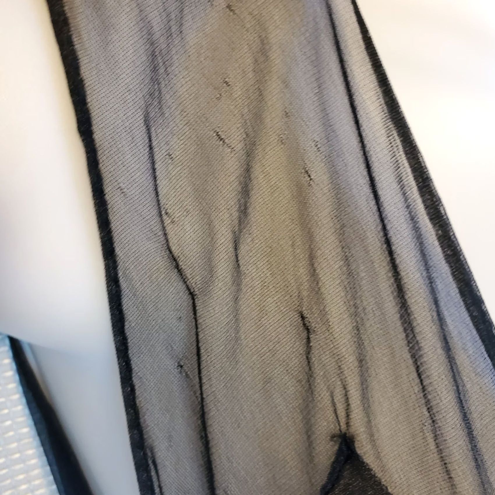 Vintage VINTAGE Maxi Sheer Black Slip Dress Sz S 70s V-Neck Pullover Party/Cocktail Womens Sexy Gothic USA 70s City Classic Tattoo Modern Design Size S / US 4 / IT 40 - 6 Thumbnail