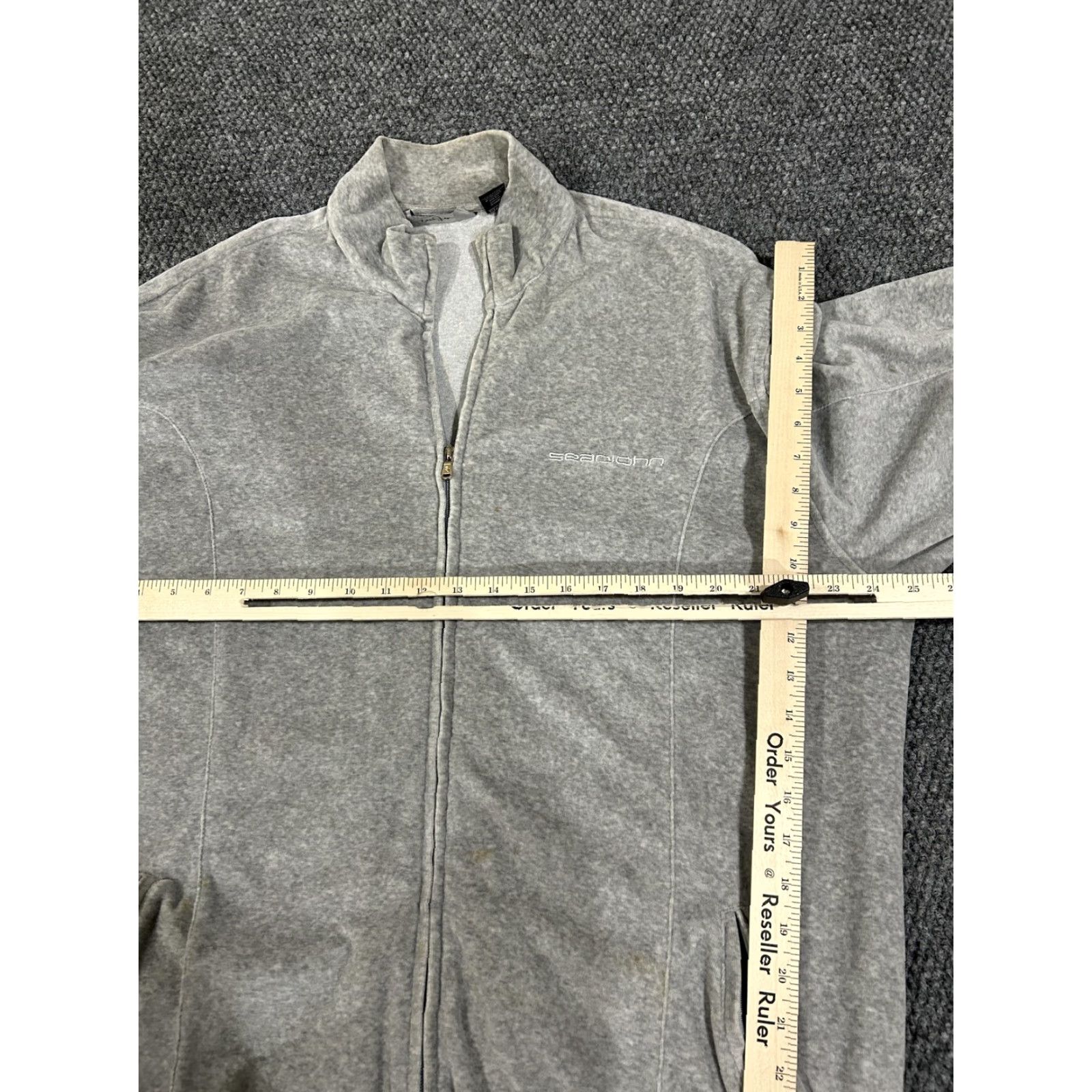 Sean John Sean John Sweatshirt Mens Large Gray Full Zip Track Jacket Pockets Logo Size US L / EU 52-54 / 3 - 7 Thumbnail