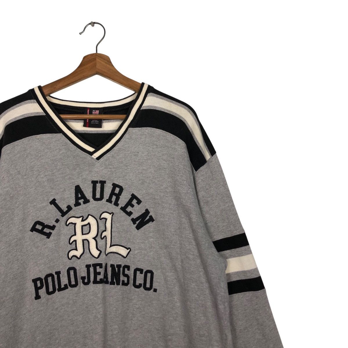 Japanese Brand × Ralph Lauren 📌Vintage Sweatshirt R Lauren Ralph Lauren Jeans Big Logo Size US L / EU 52-54 / 3 - 7 Thumbnail