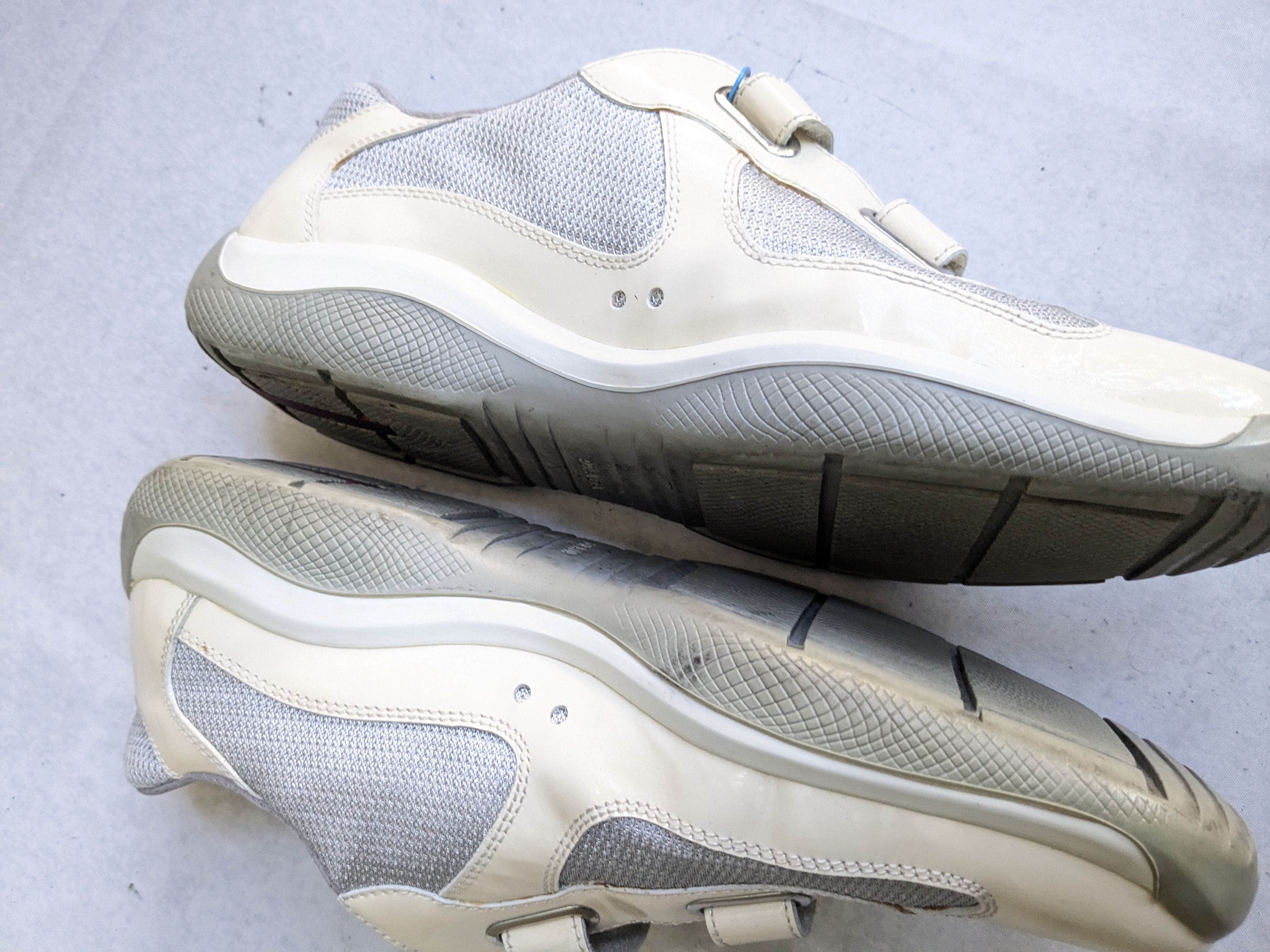 Prada Prada America's Cup Sneakers Off White Patent Leather 11 Size US 11 / IT 41 - 8 Thumbnail