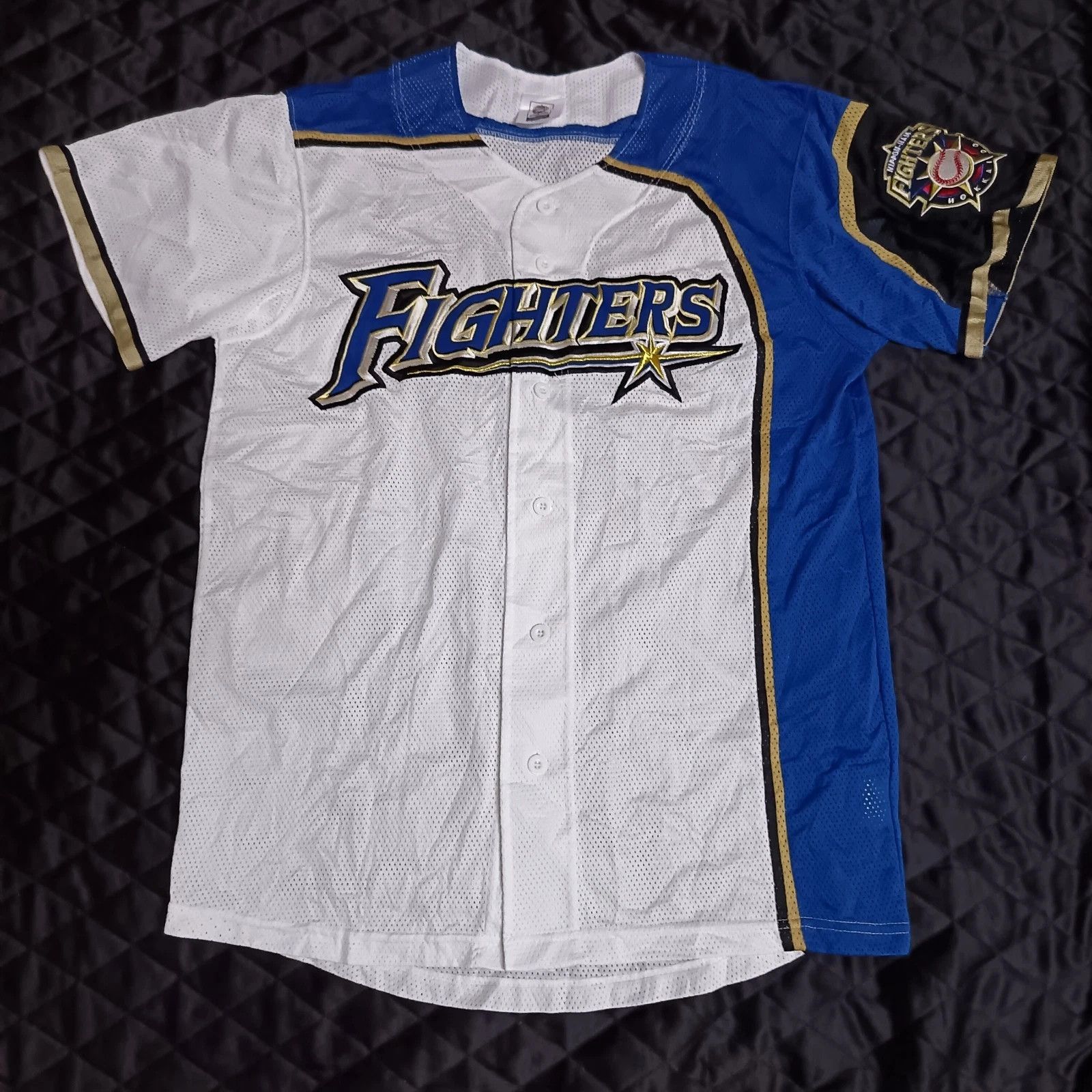 MLB Hokkaido Nippon-Ham Fighters Nakashima Baseball Jersey Size US L / EU 52-54 / 3 - 1 Thumbnail