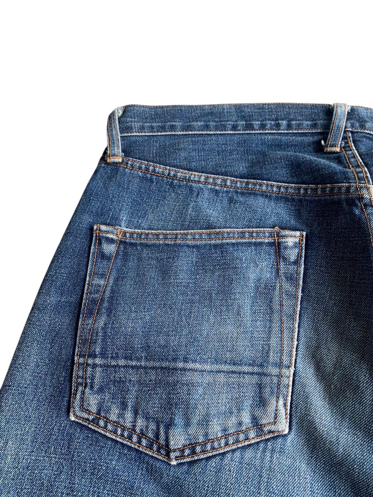 Japanese Brand × Jean Unknown Japanese Selvedge Button Fly Distressed Denim Size US 34 / EU 50 - 13 Thumbnail