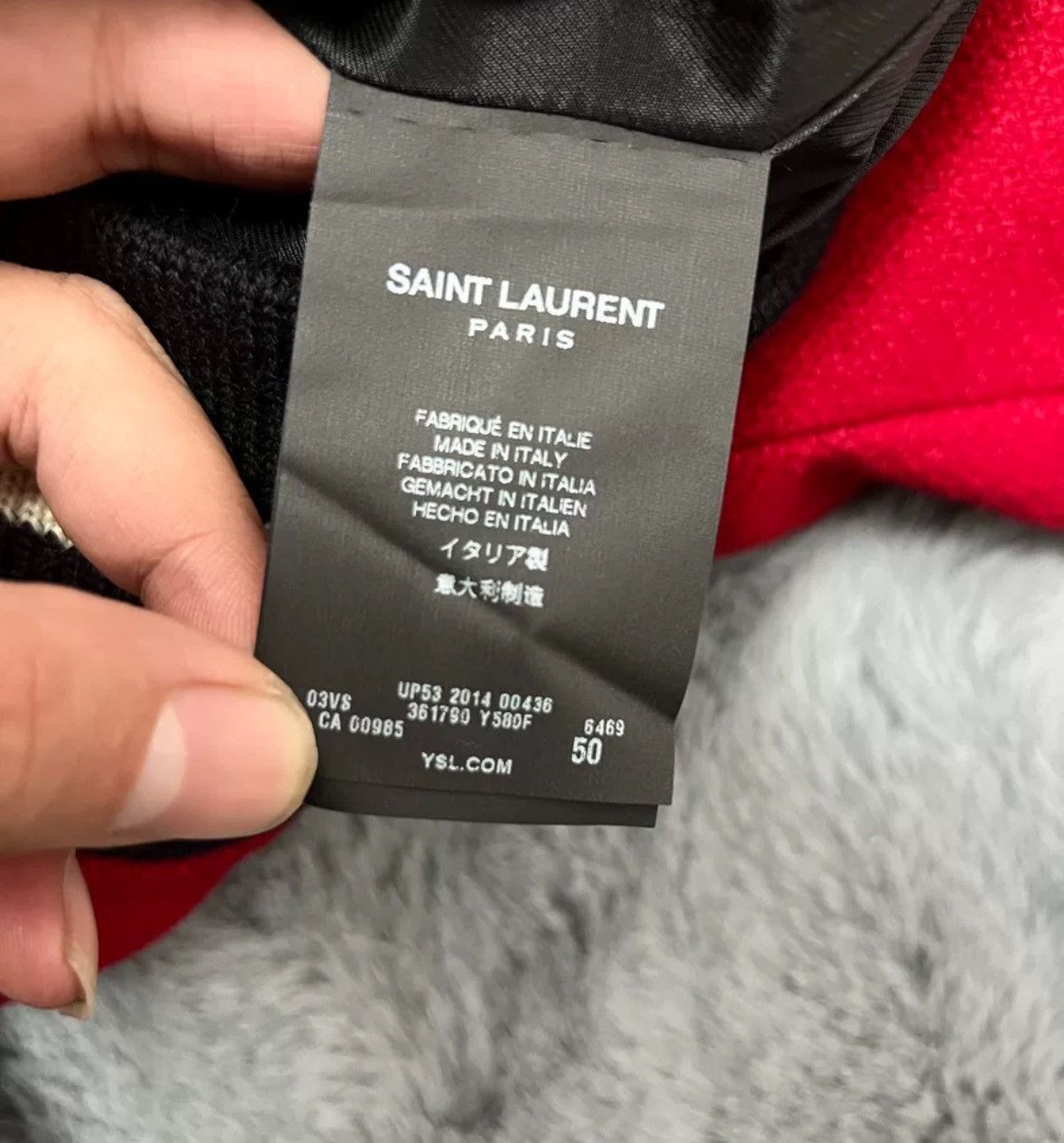 Saint Laurent Paris × Yves Saint Laurent Saint Laurent SLP genuine show red wool baseball jacket Size US M / EU 48-50 / 2 - 5 Thumbnail