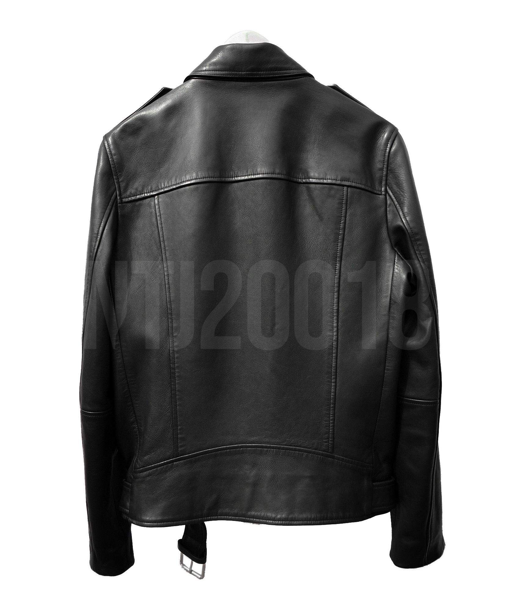 Allsaints All Saints Men's Leather Zip Biker Jacket Size US S / EU 44-46 / 1 - 2 Thumbnail