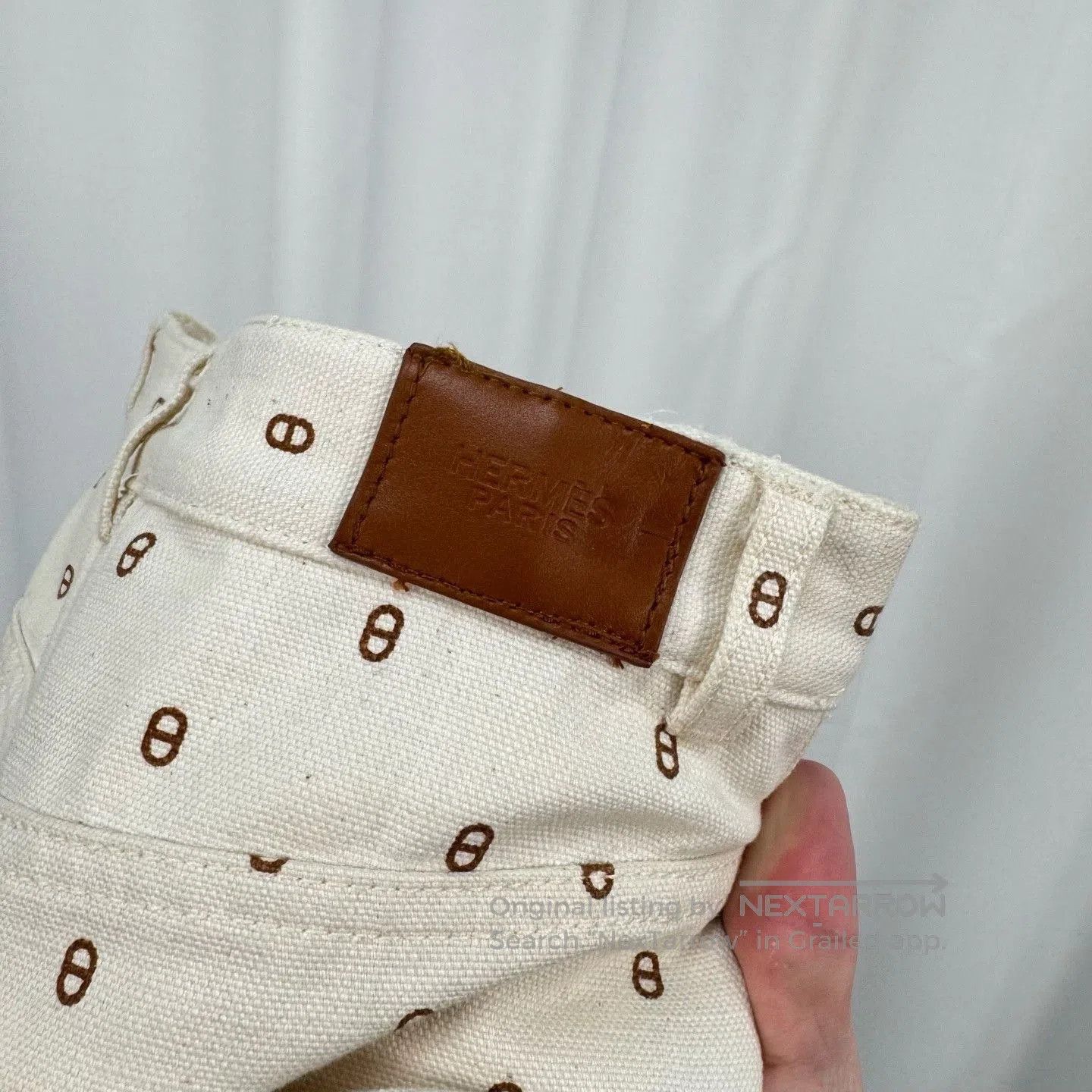 Hermes Hermes Pig Nose All-Over Print Jeans. Size US 34 / EU 50 - 6 Thumbnail