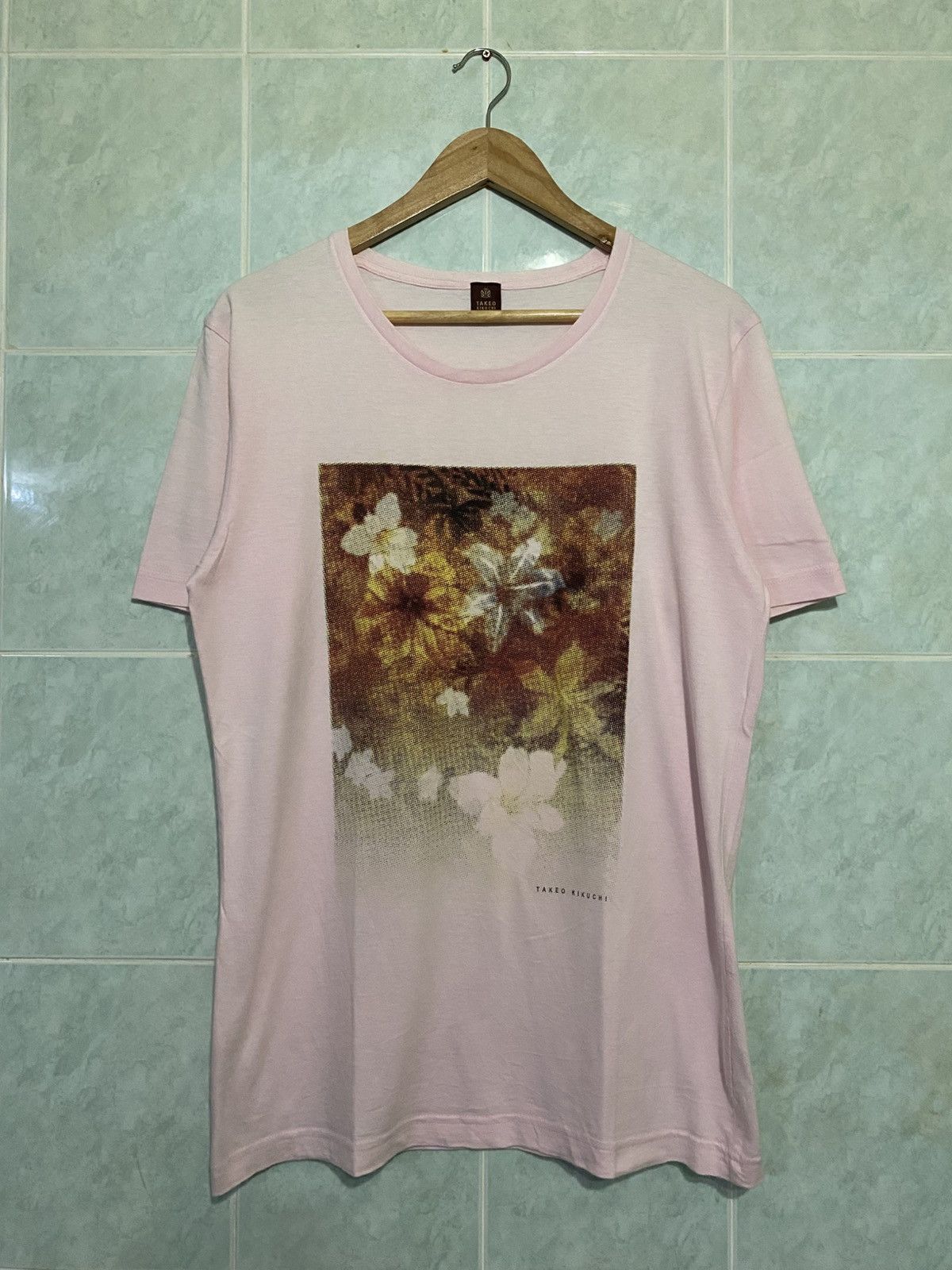 Designer × Japanese Brand × Takeo Kikuchi TAKEO KIKUCHI Blossom Flower Painting Art Tshirt Size US M / EU 48-50 / 2 - 1 Thumbnail