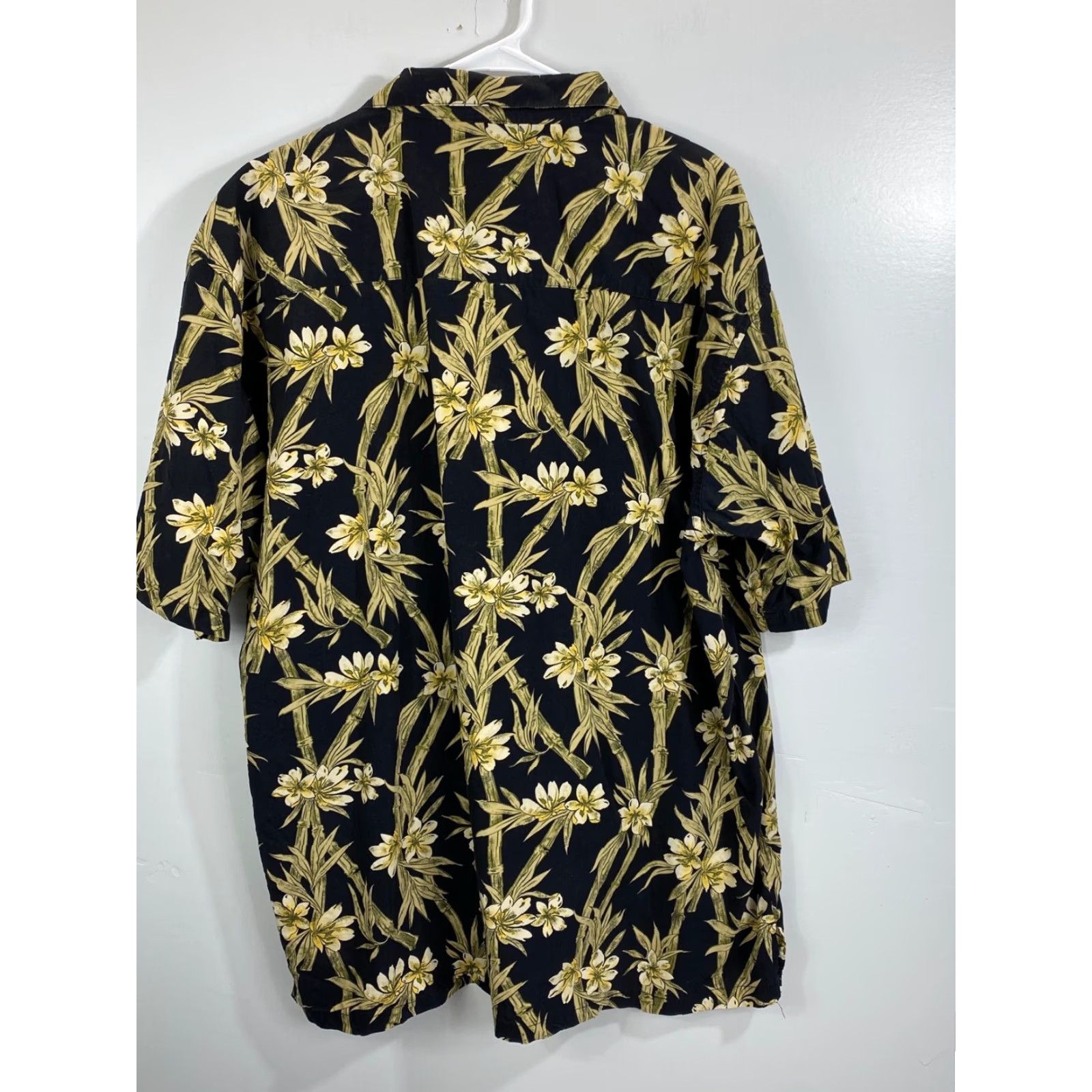 Vintage VINTAGE OP Hawaiian Shirt Men's XL Short Sleeve Button Front Black Cotton Aloha Floral Camp 612 Size US XL / EU 56 / 4 - 2 Thumbnail