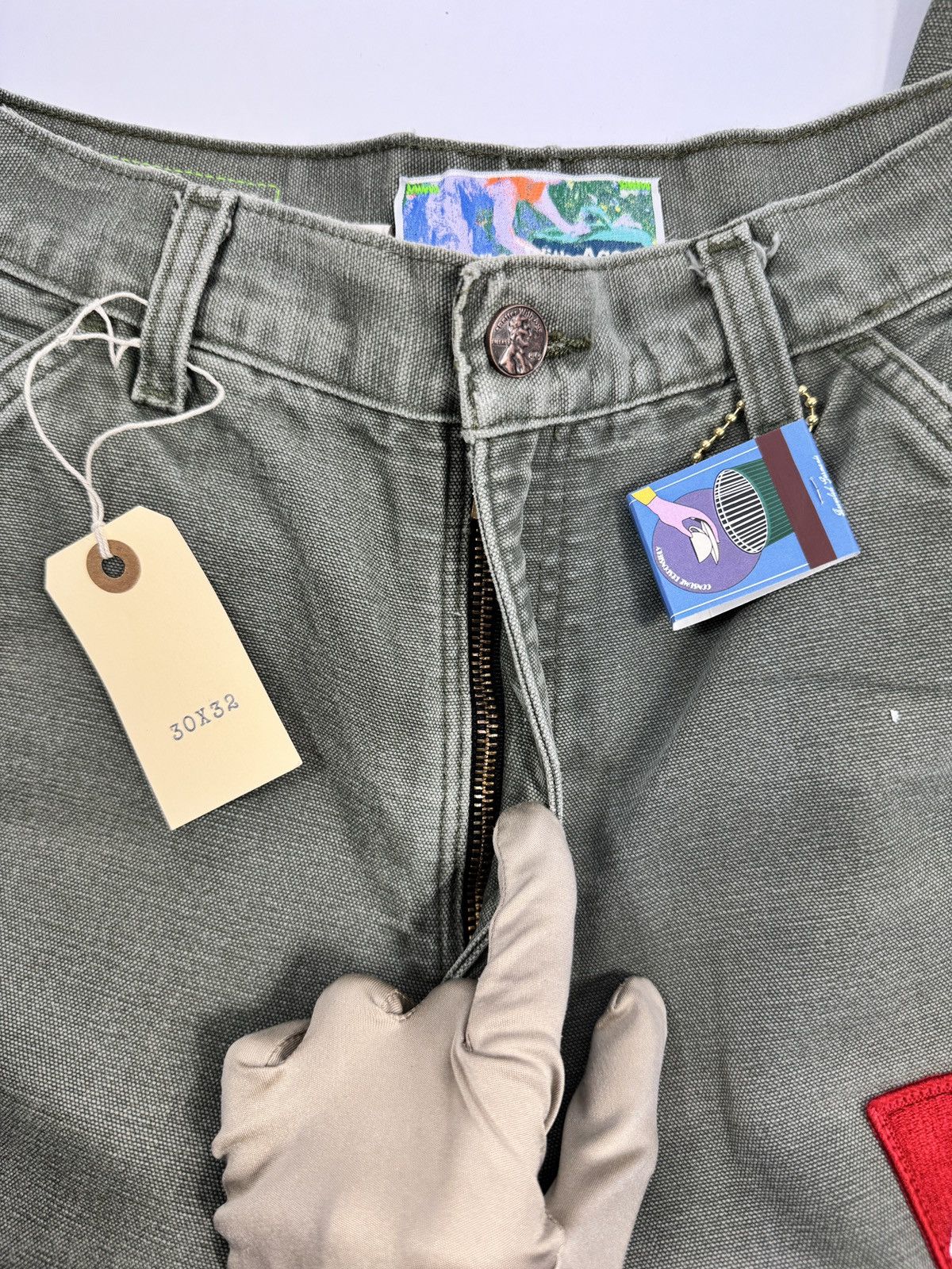 Better With Age GENTLEMENS PATCH WORK CARHARTT CARPENTER TROUSERS Size US 30 / EU 46 - 4 Thumbnail