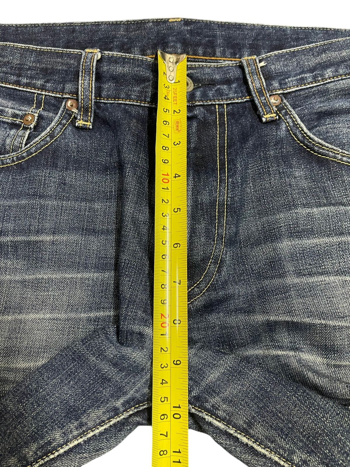 Uniqlo Vintage Japanese Uniqlo Blue Bleached Style Loose Jeans Size US 32 / EU 48 - 15 Thumbnail