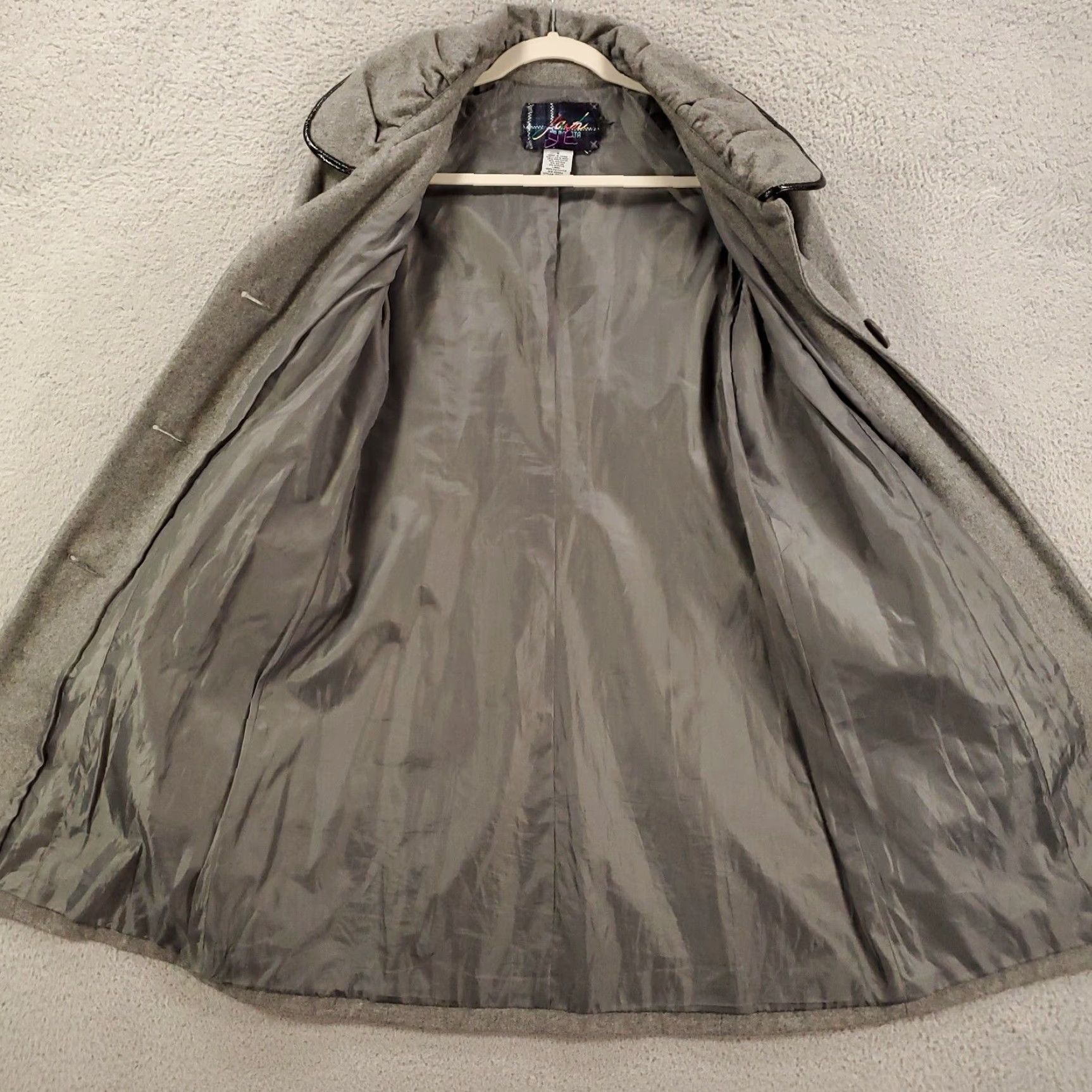 BB Dakota Womens BB Dakota Wool Blend Jacket Gray Long Longline Coat Lined Size Small Basic Jacket Pockets Collared Size S / US 4 / IT 40 - 5 Thumbnail