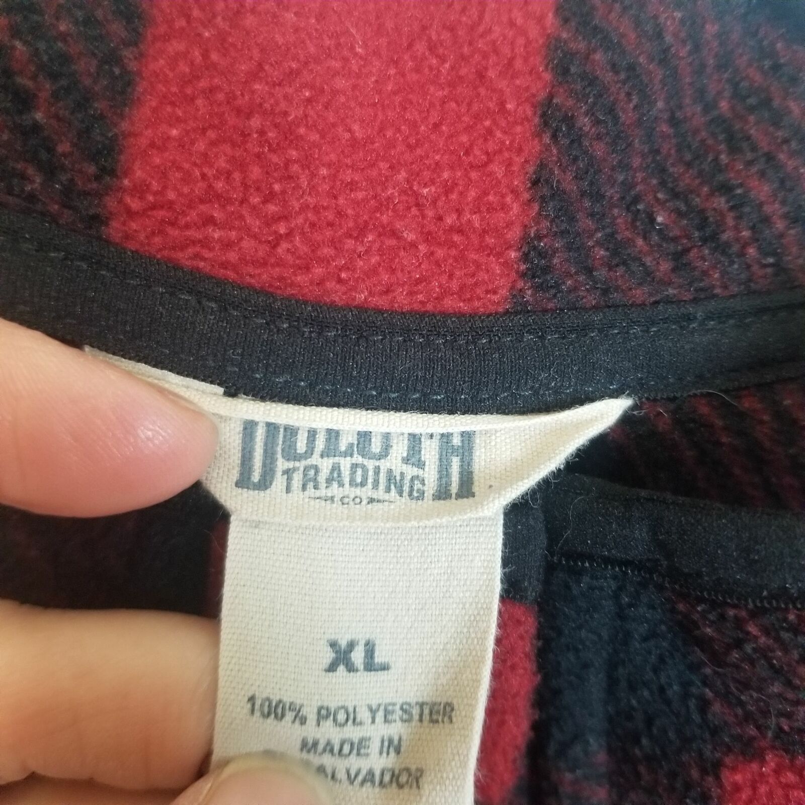 Duluth Trading Company Duluth Trading Co Mens Buffalo Plaid Fleece Pullover Sweater Size US XL / EU 56 / 4 - 6 Thumbnail