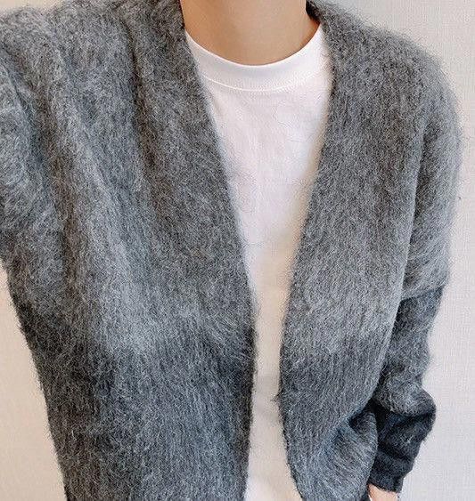 Other Gradient Fluffy Knit Cardigan Sweater Size US XL / EU 56 / 4 - 3 Thumbnail